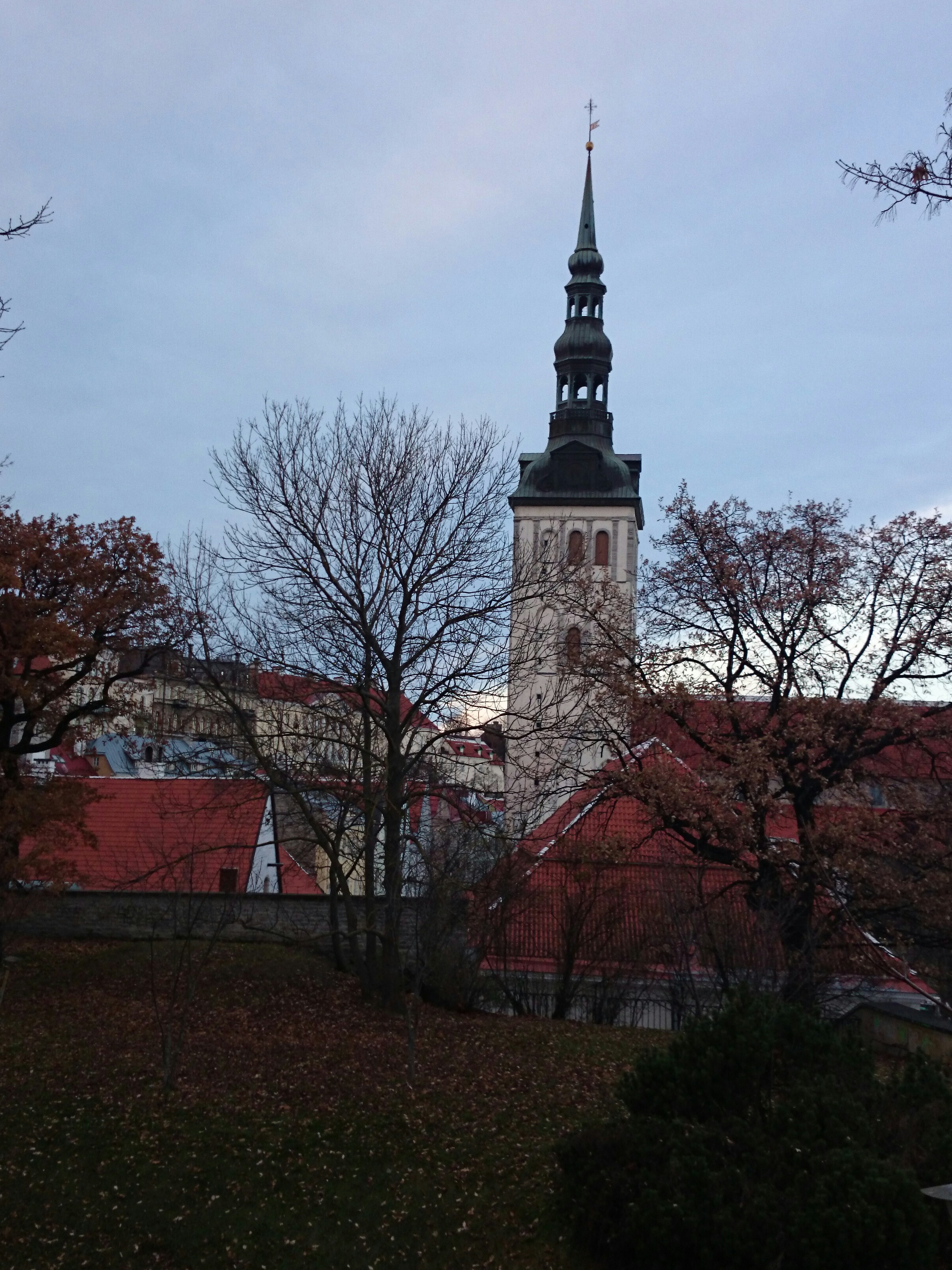 Tallinn, Niguliste kirik, vaade Harjuvärava mäelt. rephoto