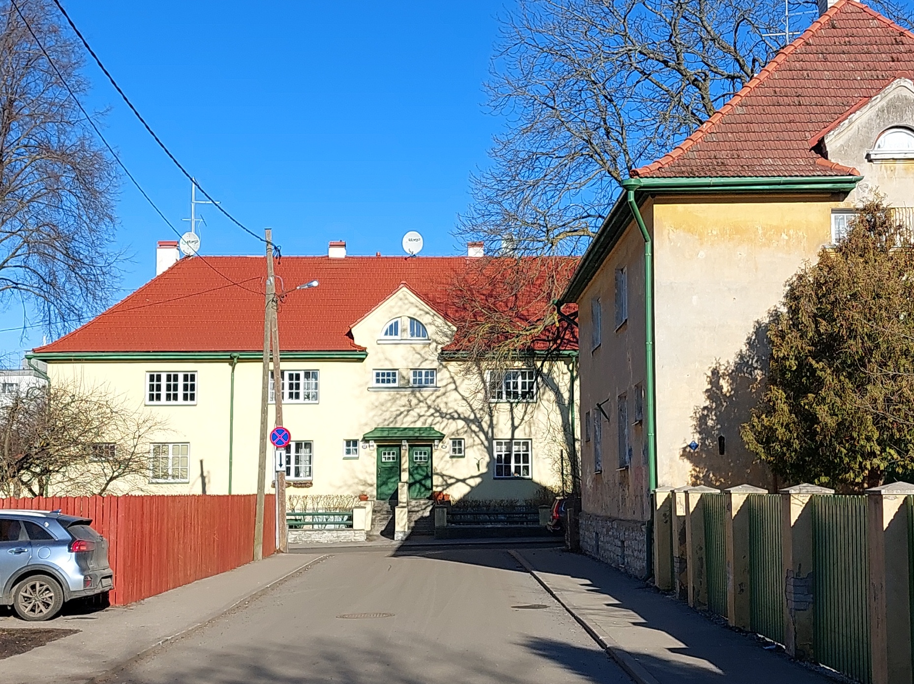 Kolde pst Tallinnas: ehitusühingu Oma Kolle elamugrupp. Arhitektid Herbert Johanson ja Eugen Habermann rephoto
