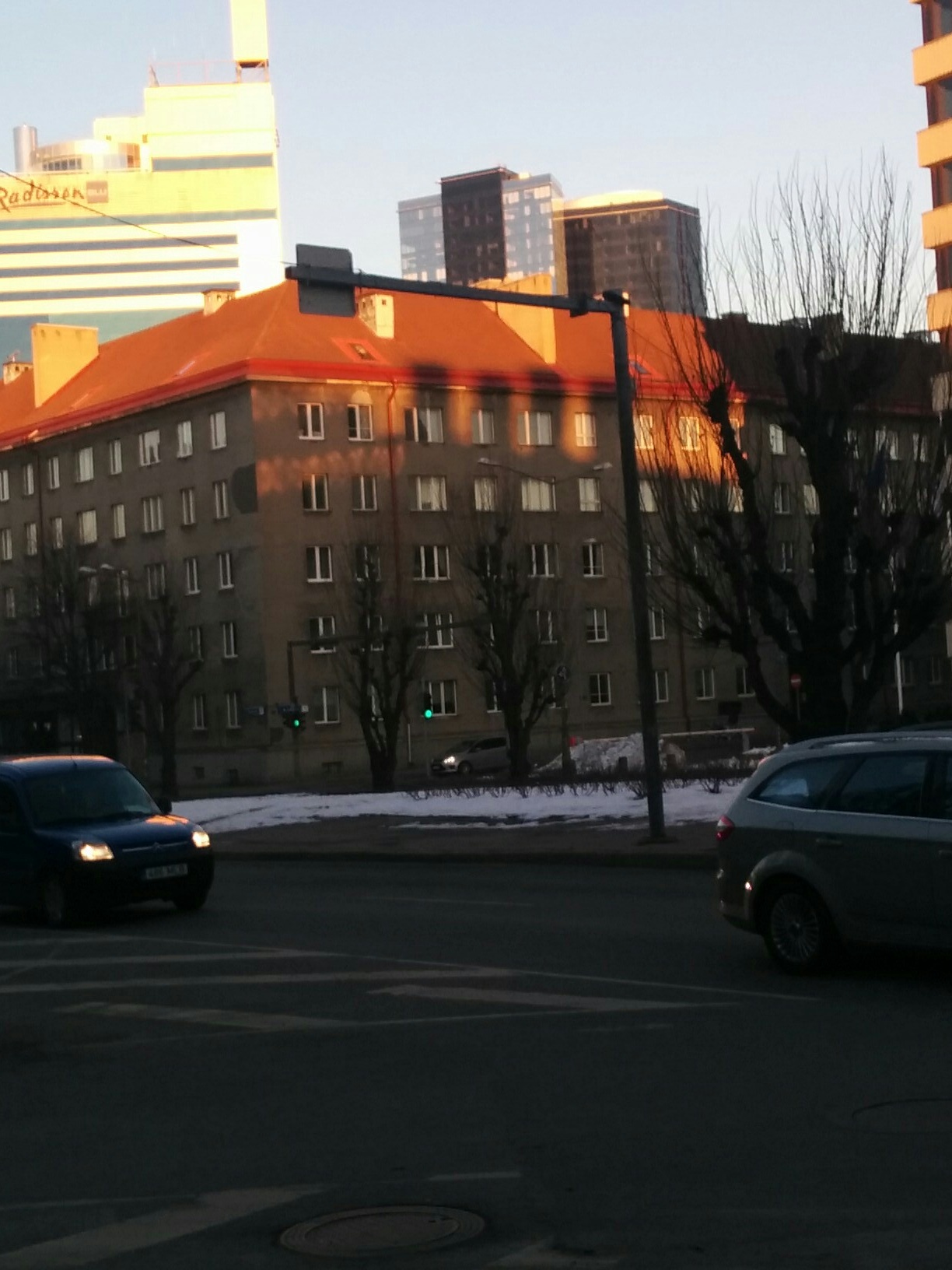 Lenini alley in Tallinn. Aleksander Nine rephoto