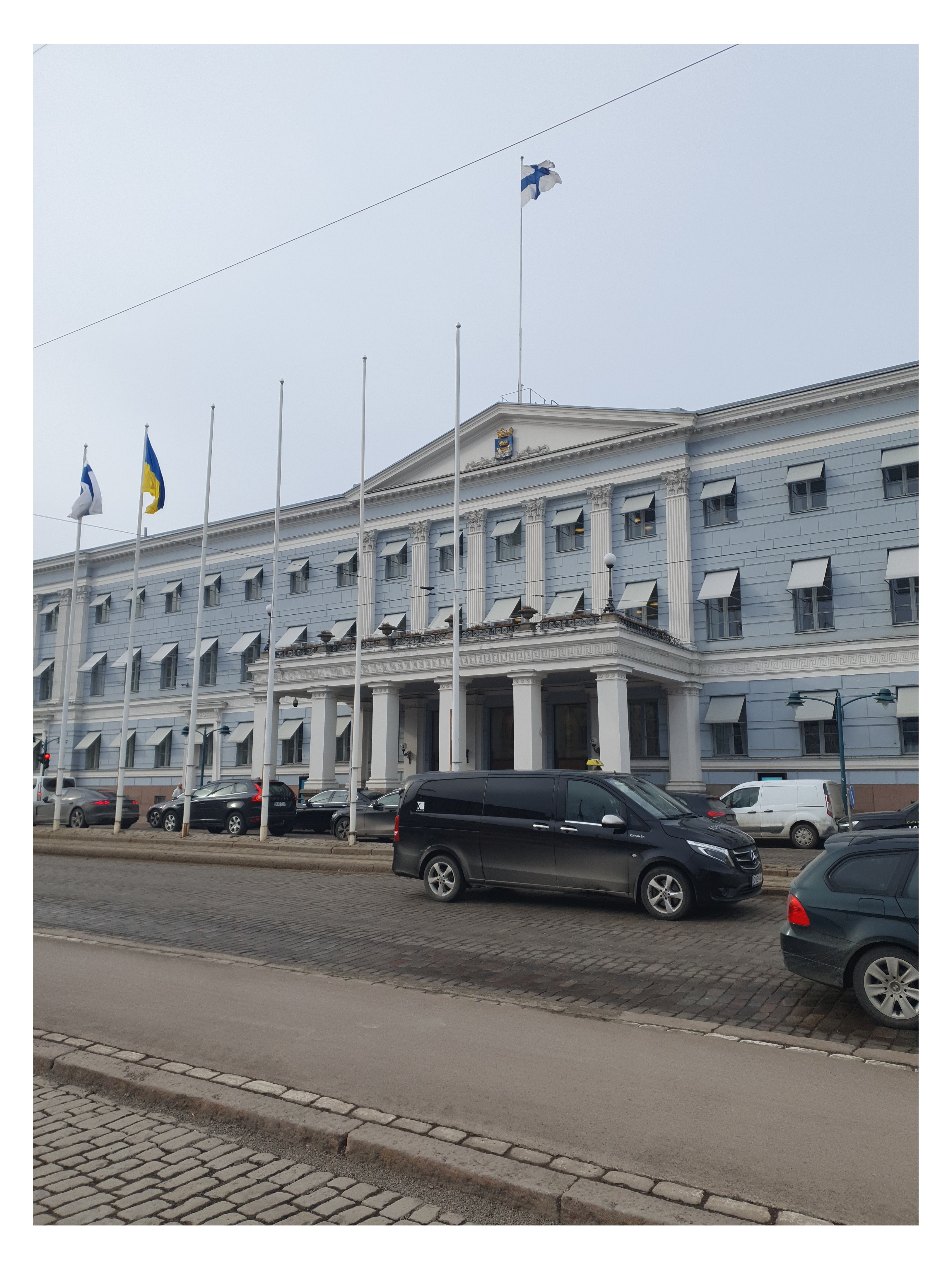 The Helsinki City Hall in September 1947 rephoto
