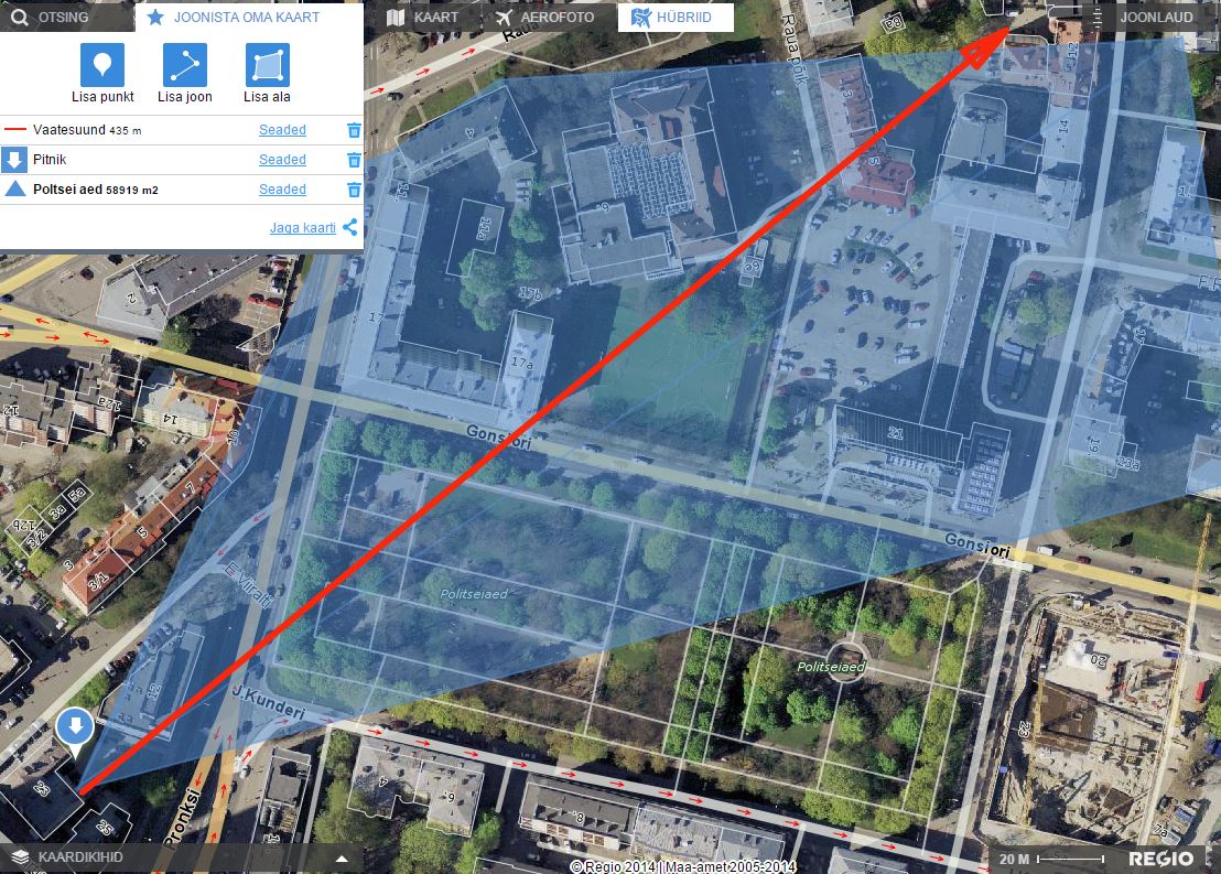 Tallinn, majad Politseiaia piirkonnas, vaade lõuna poolt. rephoto