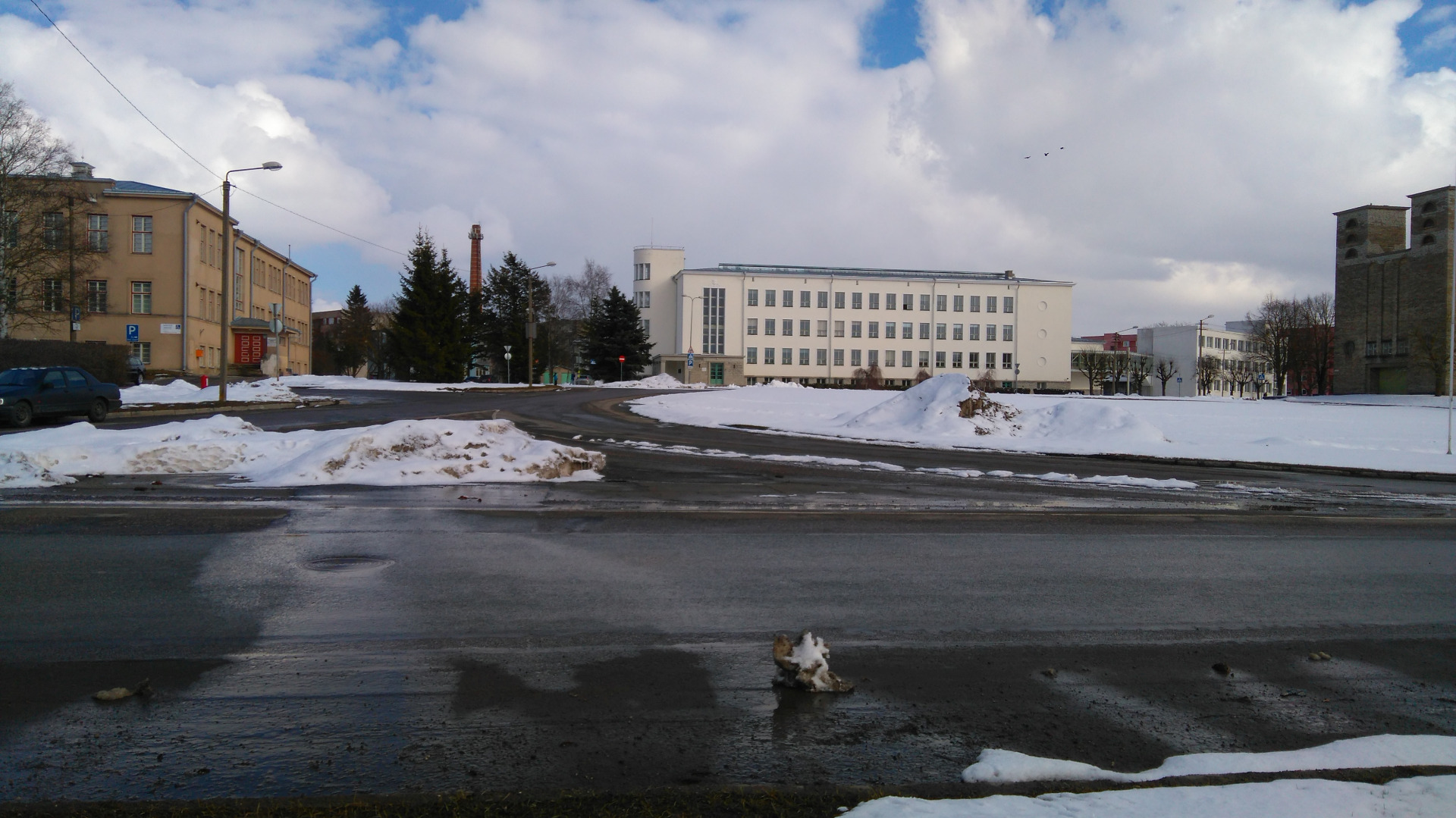Rakvere, Demonstration of the Great Socialist October Revolution rephoto