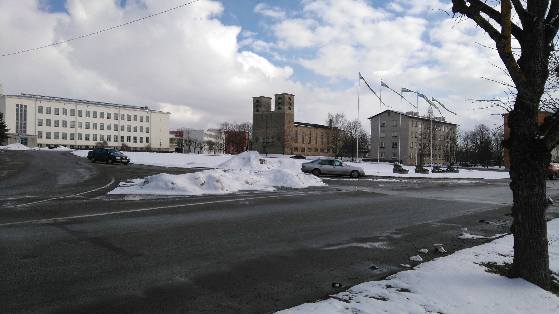 Rakvere, Demonstration of the Great Socialist October Revolution rephoto