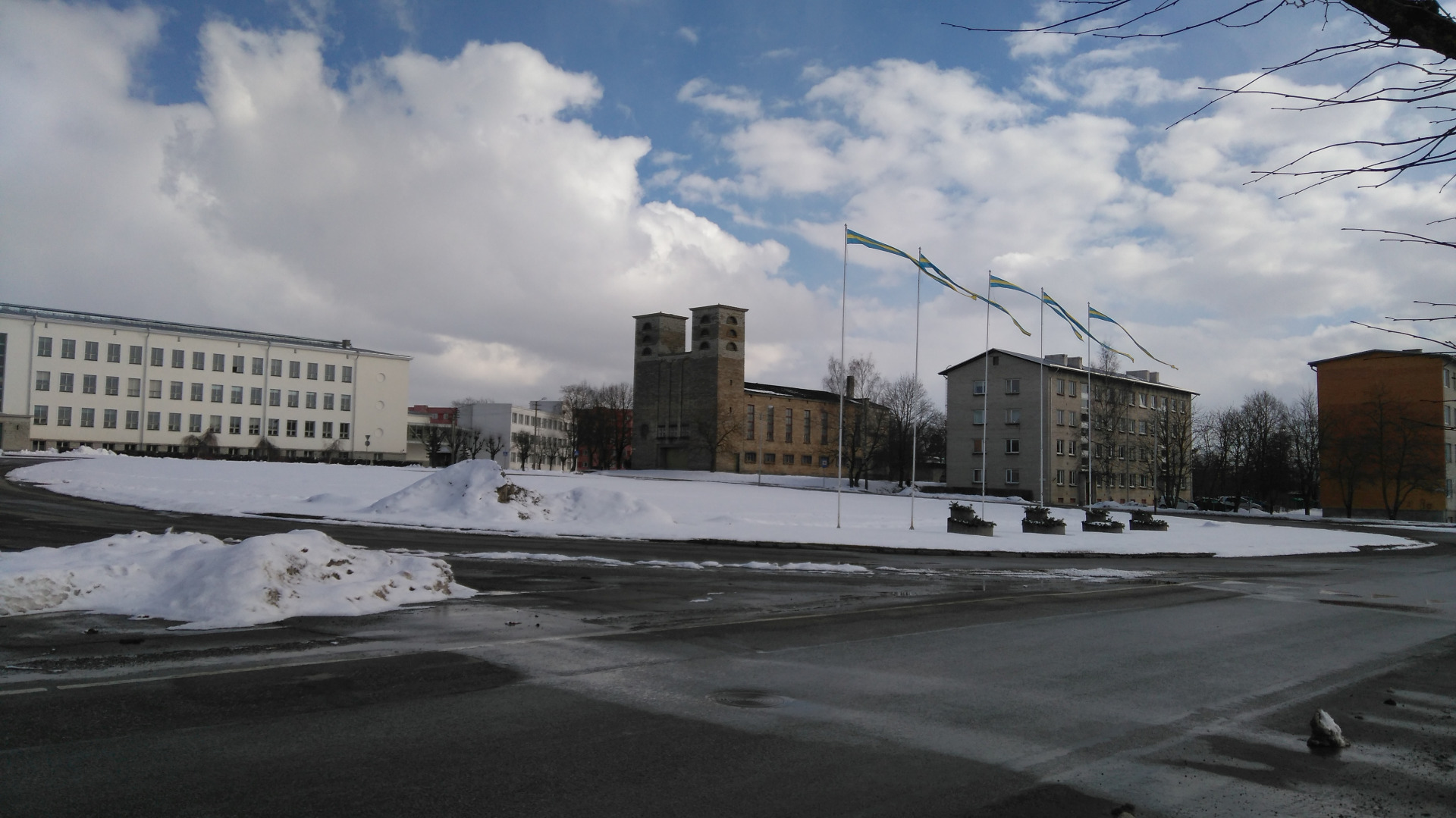 Rakvere, Demonstration of the Great Socialist October Revolution rephoto