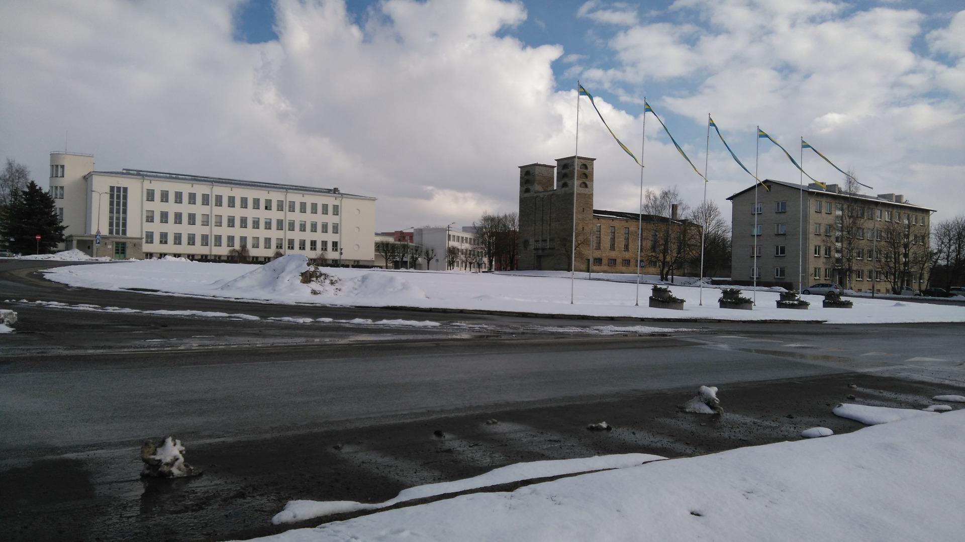 Rakvere, Demonstration of the Great Socialist October Revolution rephoto