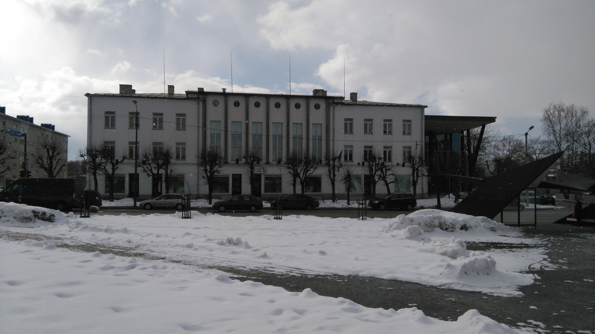 Eesti Panga Rakvere osakonna hoone ehitamine, nurgakivi panek, vaated. Arhitekt Ferdinand Adoff rephoto