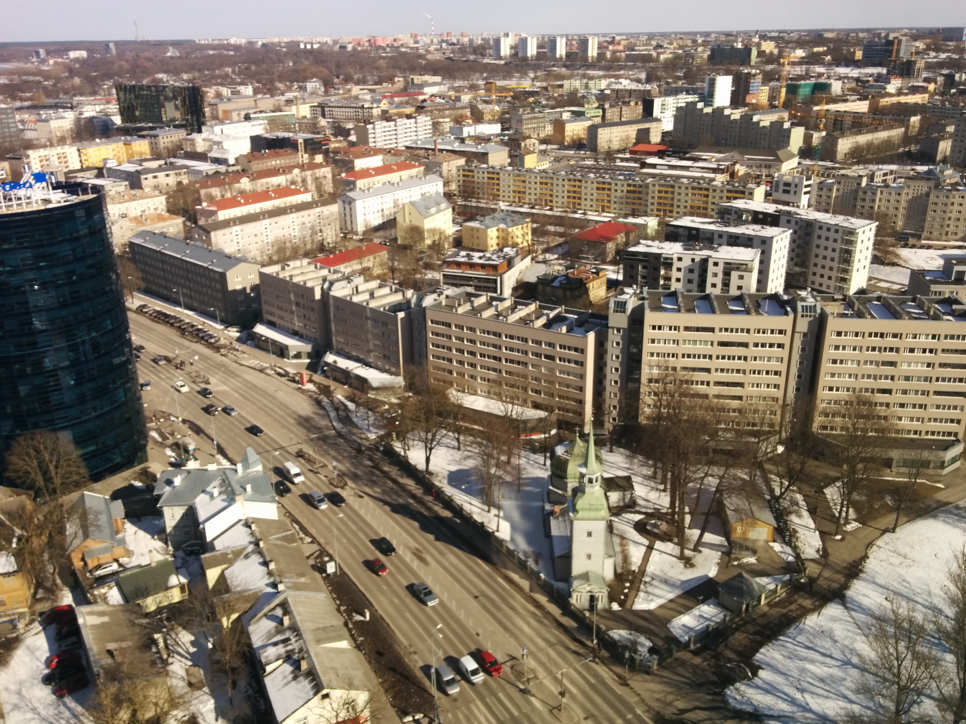 View hotel "Olympiast" towards Kaasan church and Keldrimäe rephoto