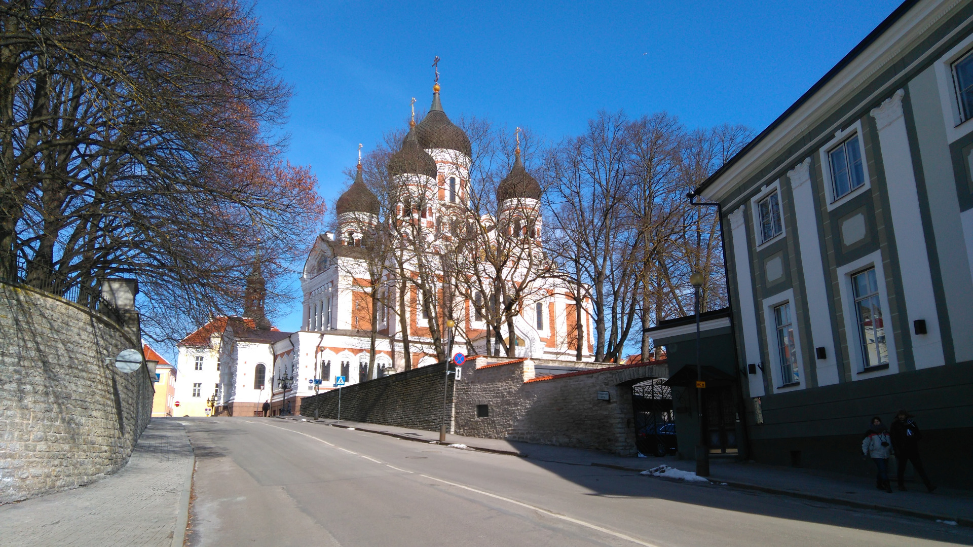 Ernö Koch. View of the Cathedral of Saint Alexander Nevski. rephoto