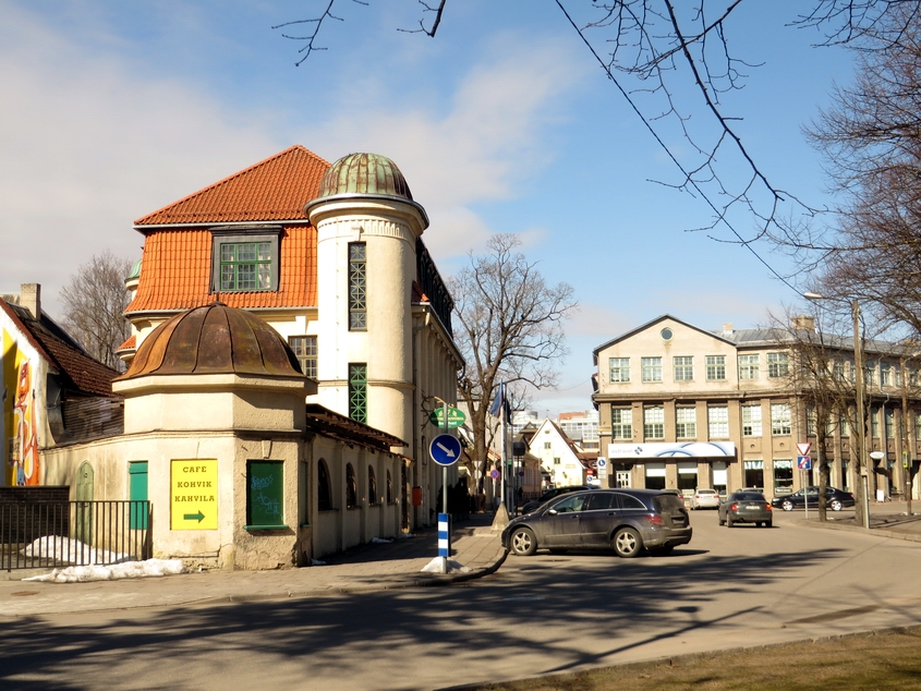 Pärnu, city centre view. rephoto