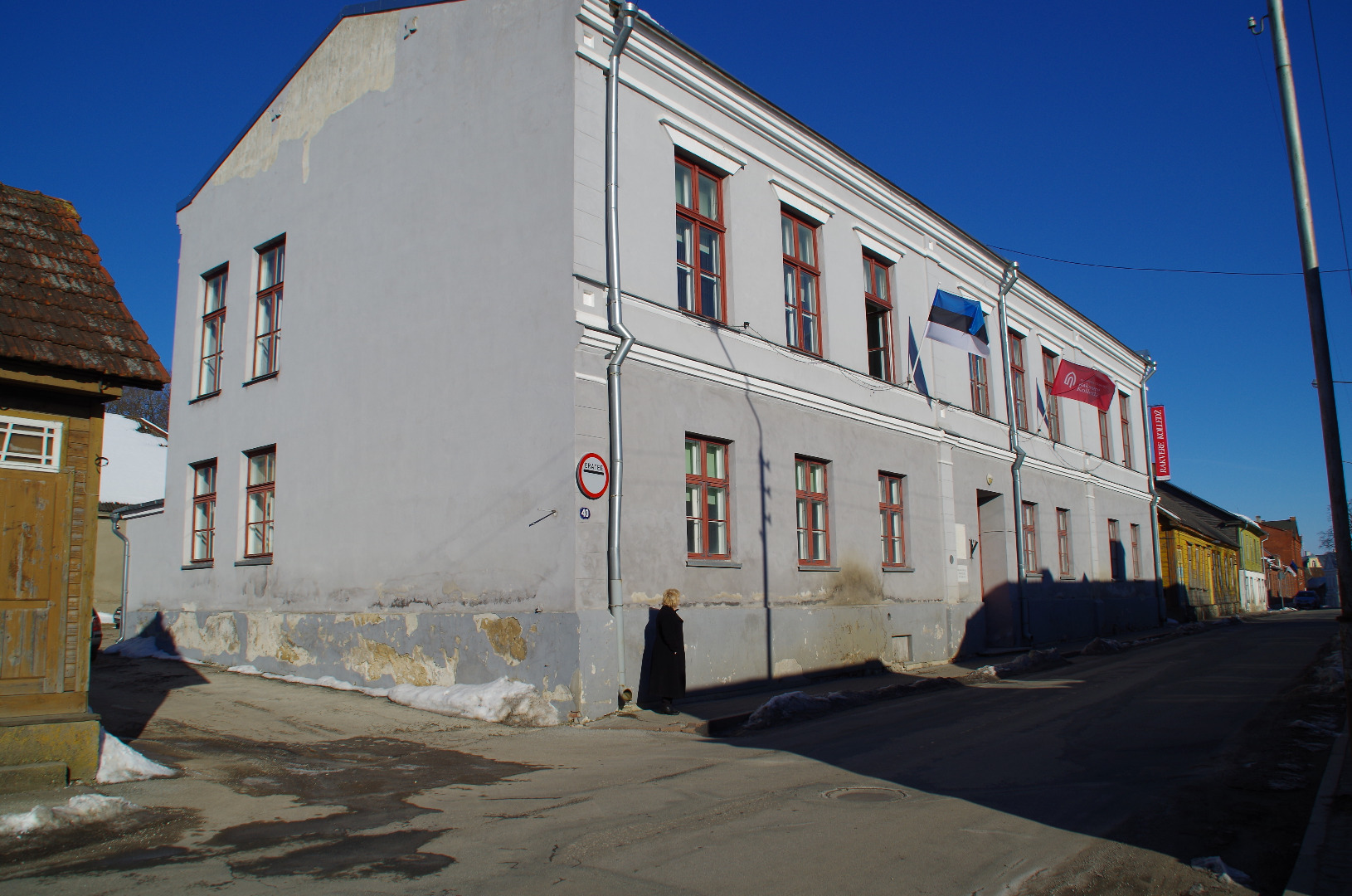 Rakvere City III primary school building rephoto