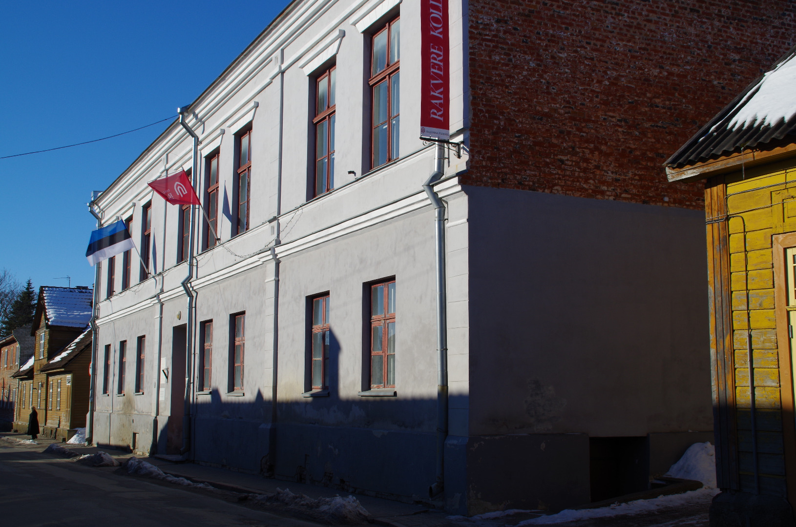 Rakvere City III primary school building rephoto