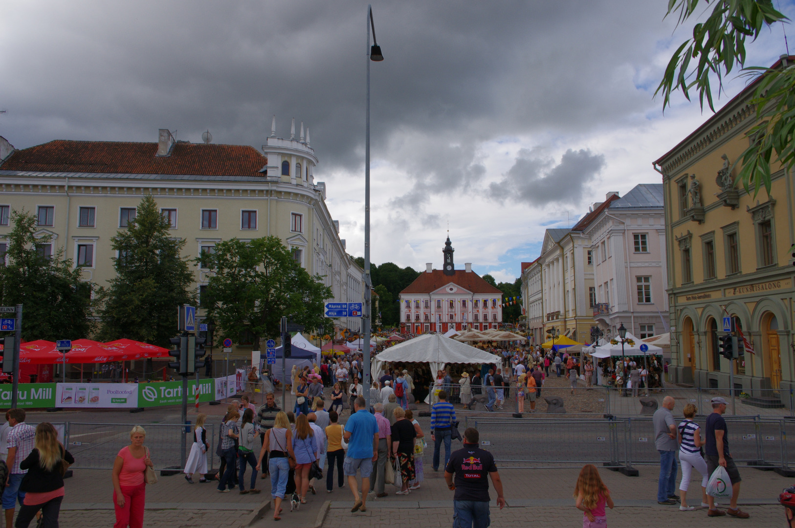 Tartu Raekoja Square and Raekoja by Kivisilla rephoto