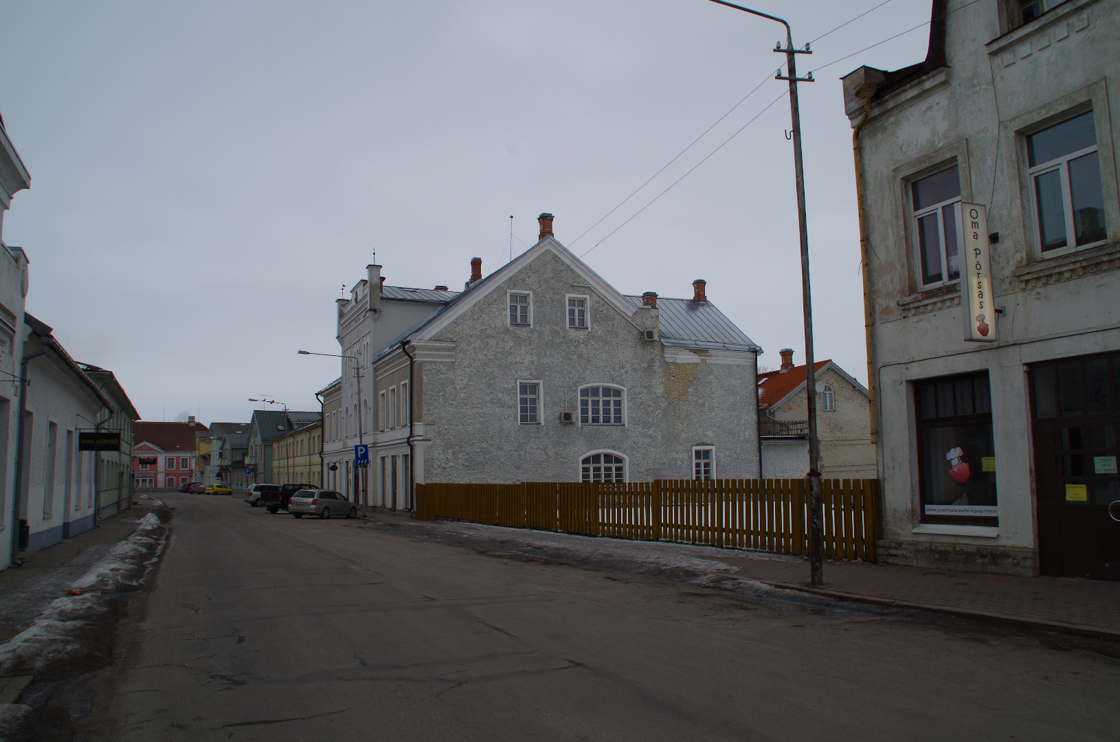 Long street in Rakvere rephoto