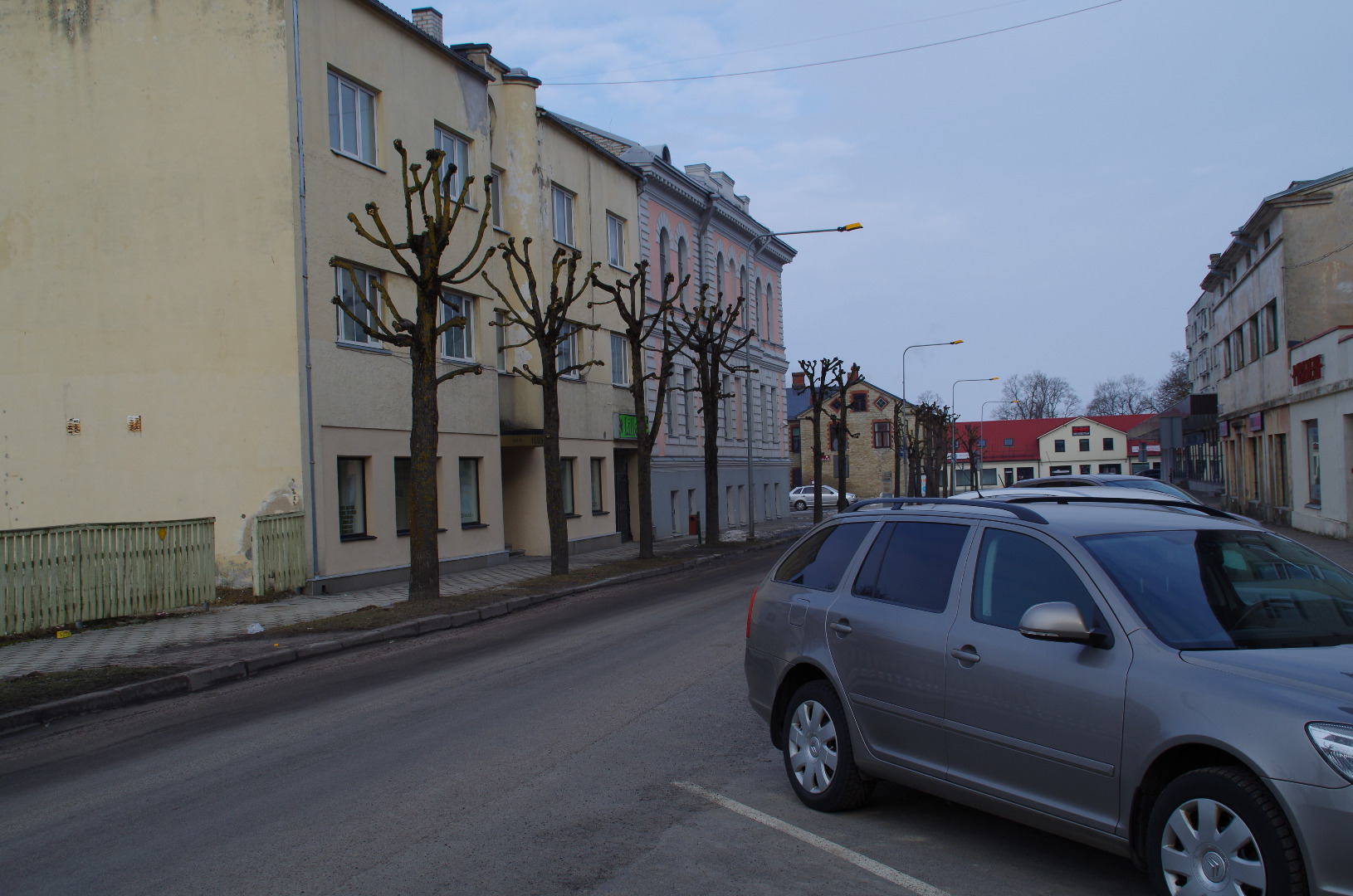 Rakvere. Wide street. rephoto