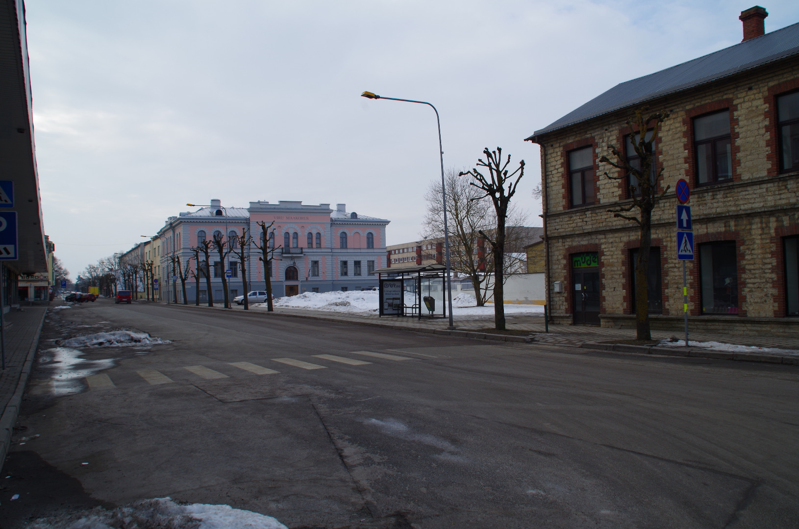 Rakvere, Start of Laia Street rephoto