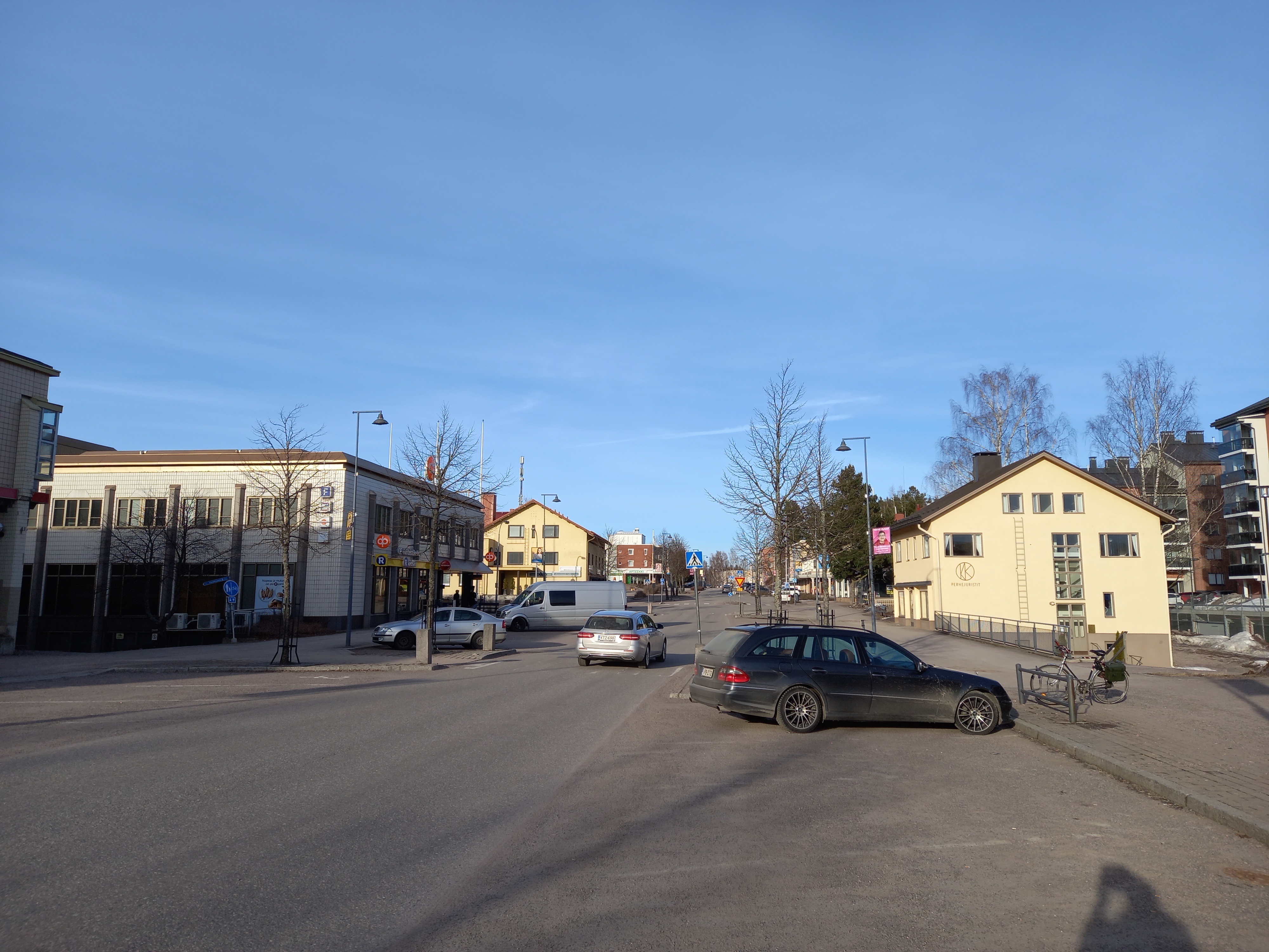 Mäntsälä, Keskuskatu Mäntsälän kirkonkylällä, n. 1950-luku rephoto