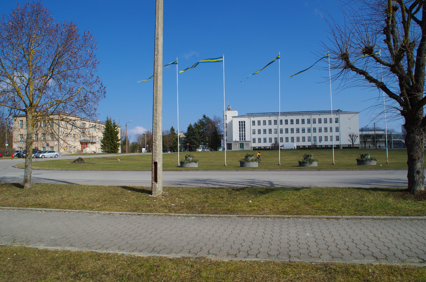 View of Rakvere I High School building rephoto
