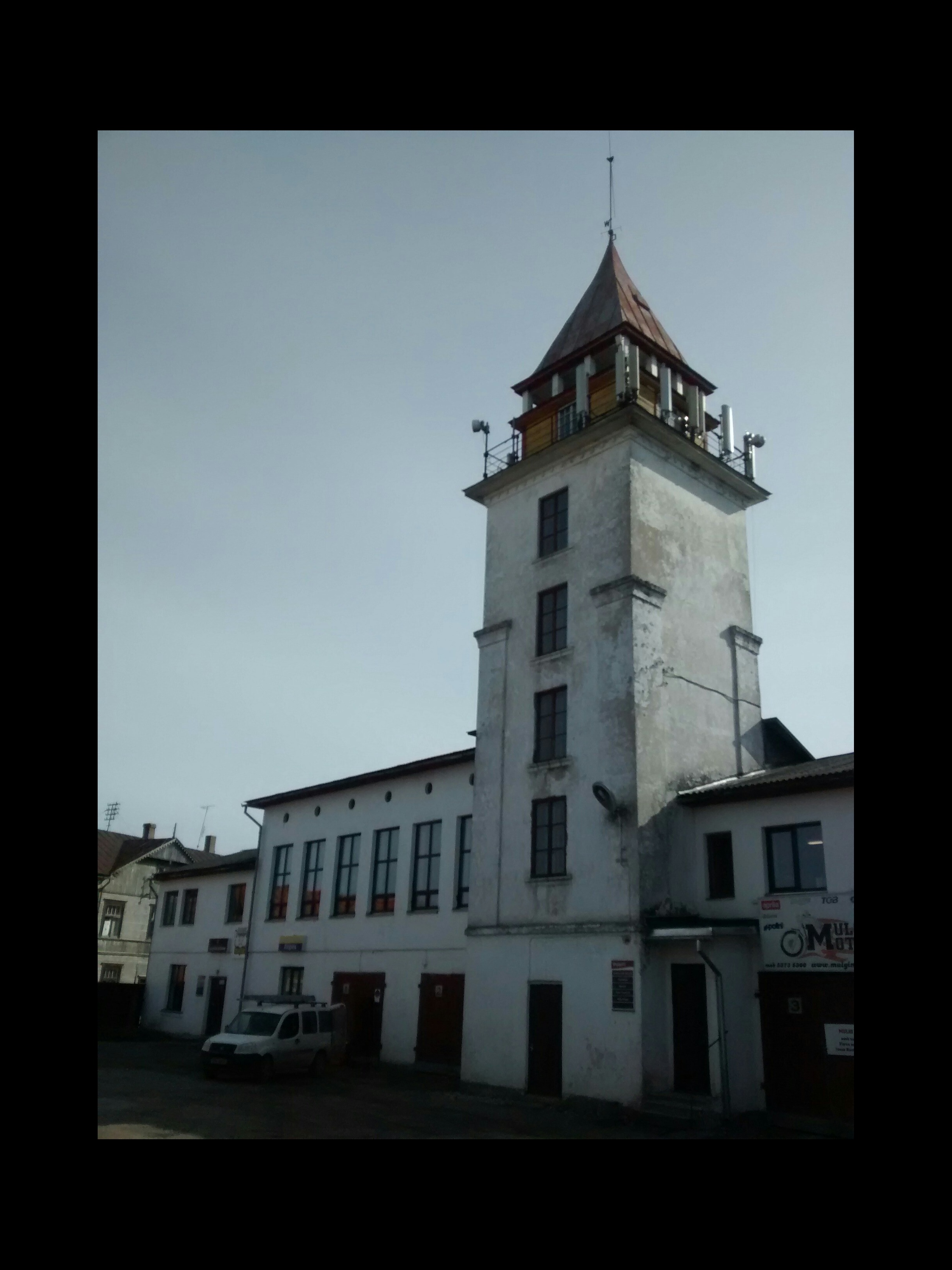 fotonegatiiv, Viljandi, Tuletõrje Ühingu maja, Väike-Turu tn, 1926, foto J. Riet rephoto