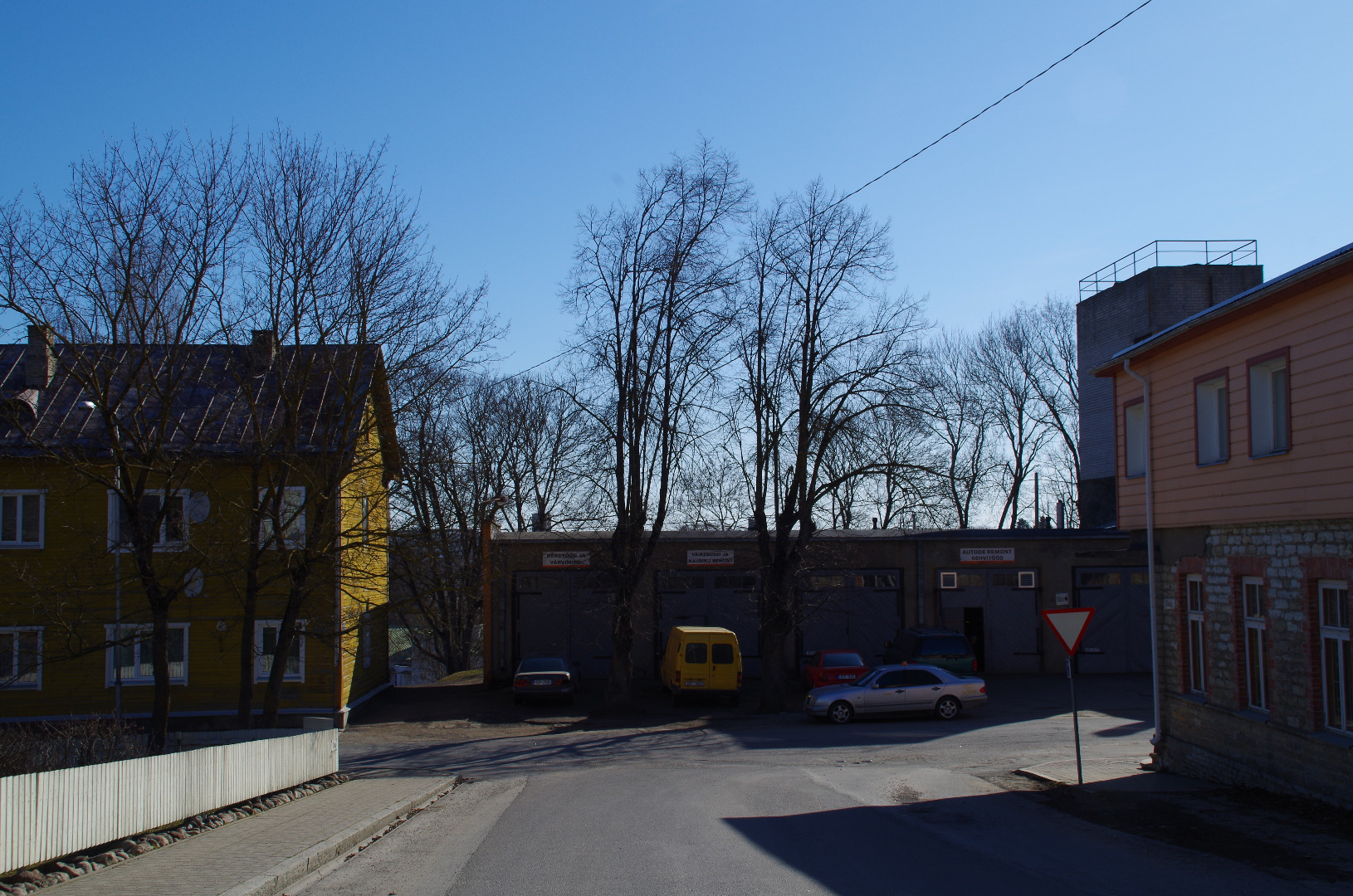 Vaade Palvemaja tänava pritsimajale rephoto