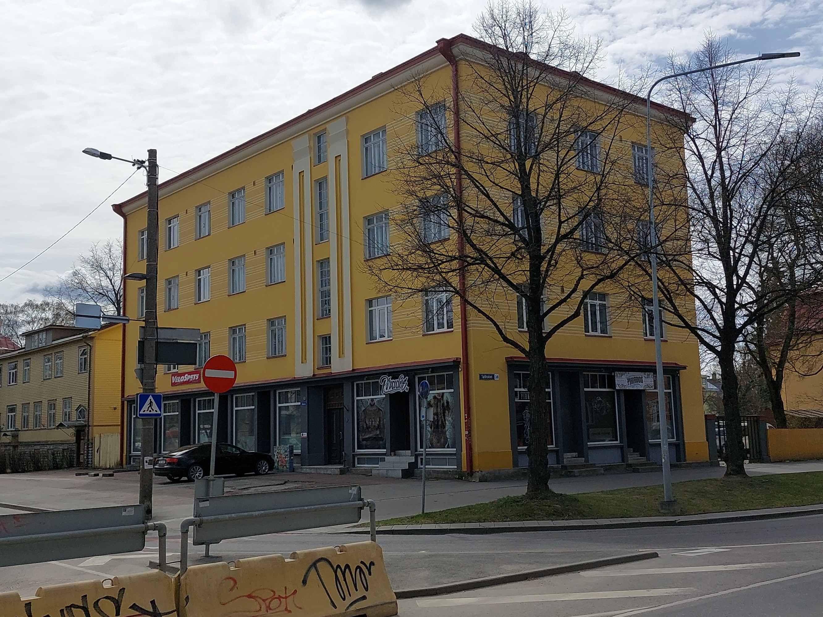 Korterelamu Tallinnas Pelgulinnas Telliskivi 38, hoone vaade (repro). Arhitekt Eugen Habermann rephoto