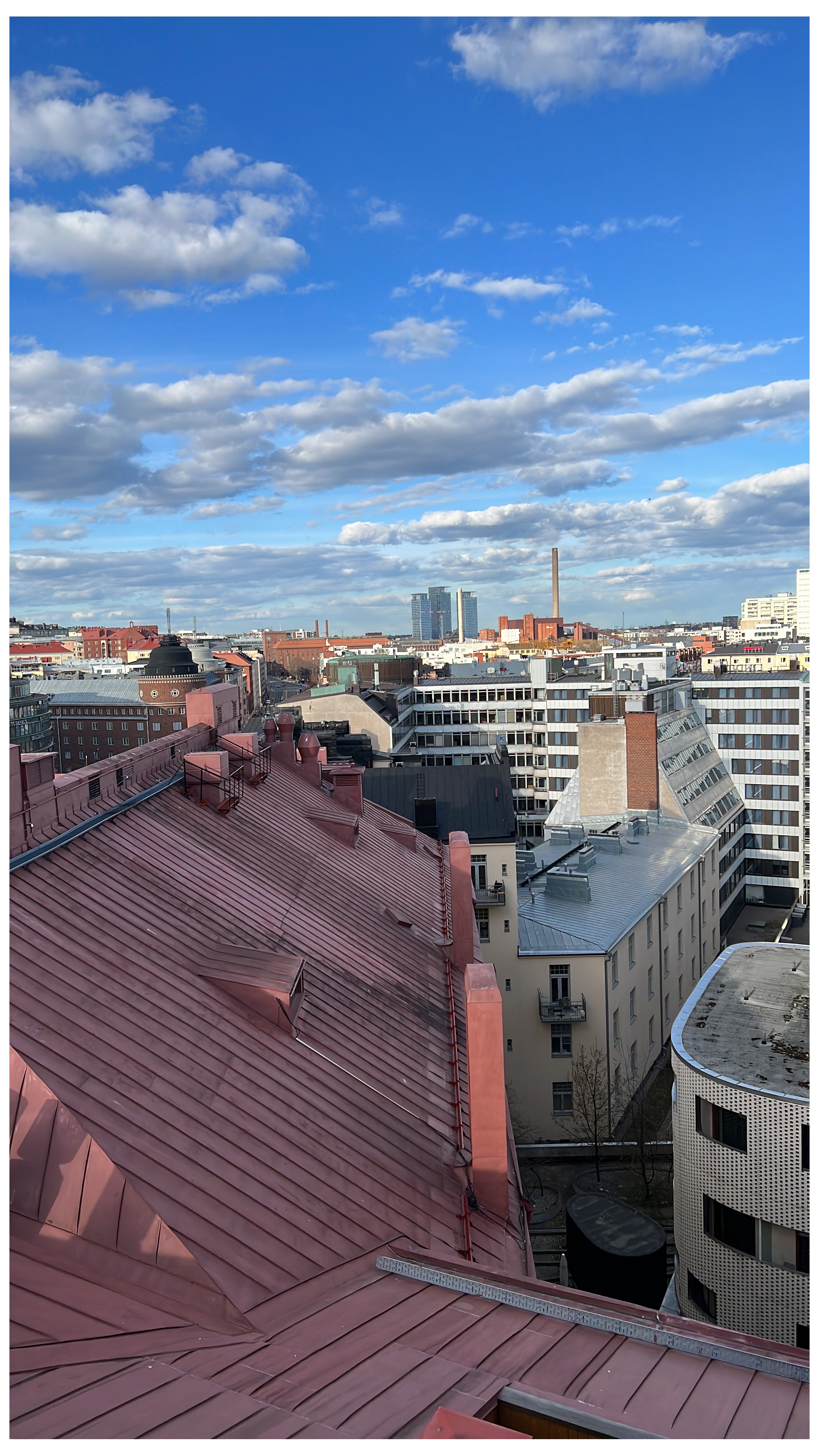 Panoraama Työväentalon tornista koilliseen rephoto
