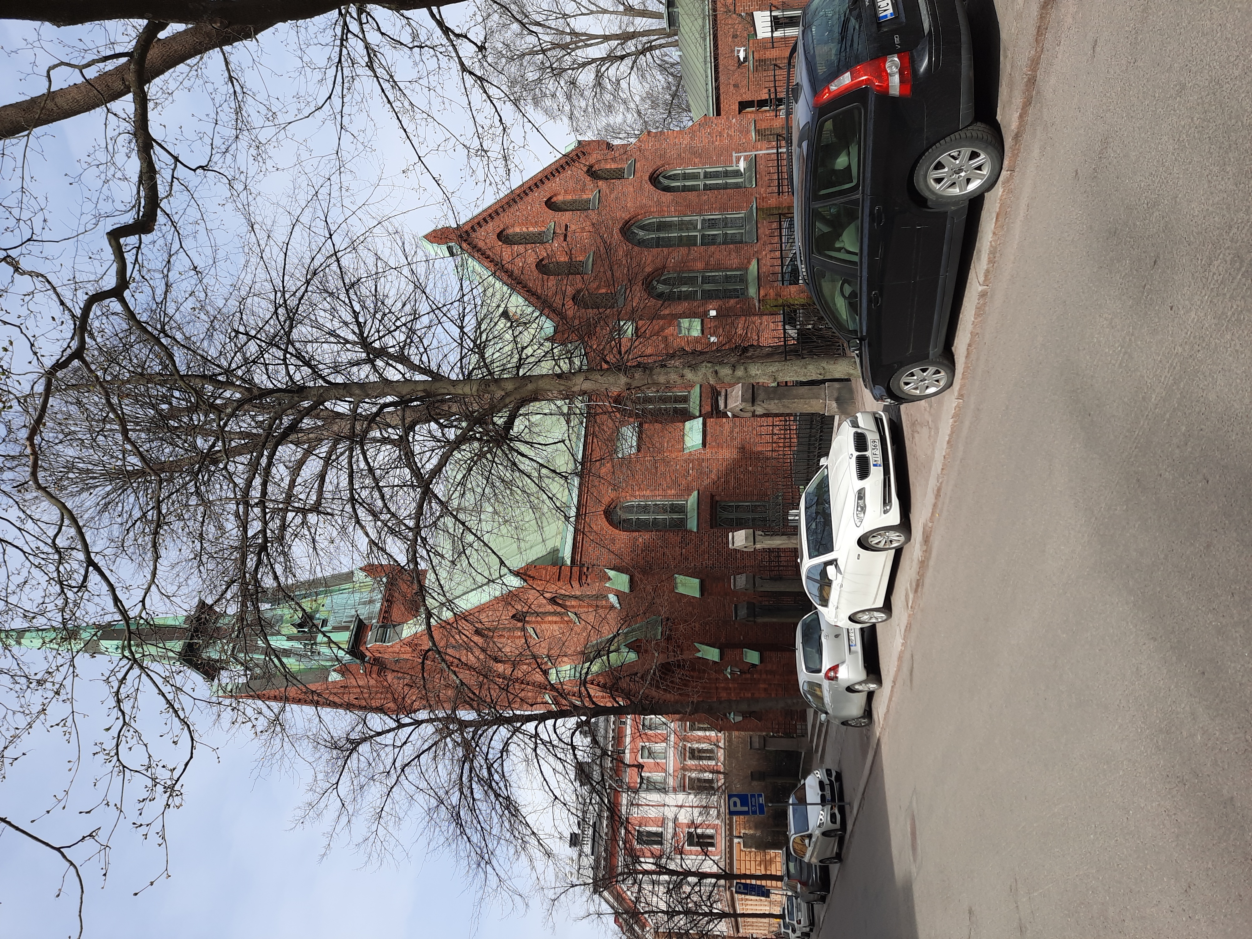 Saksalainen kirkko, Unioninkatu 1 - Bernhardinkatu 2 (=4), arkkitehdit Harald Bosse ja C. J. von Heideken, valmistunut v. 1864. rephoto