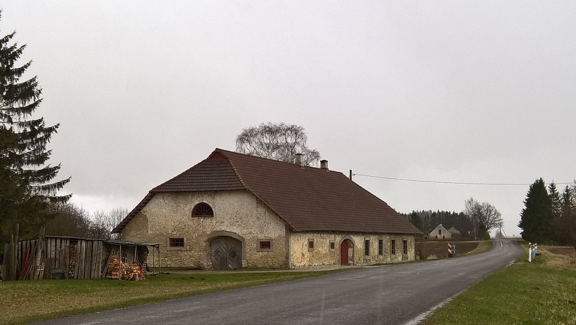 Photo, Viisu-Kuivajõe kõrts in the 1960s. rephoto