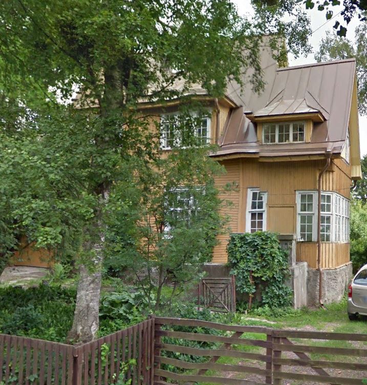 Elamu Tallinnas Lääne tee 30. Arh. Karl Burman rephoto