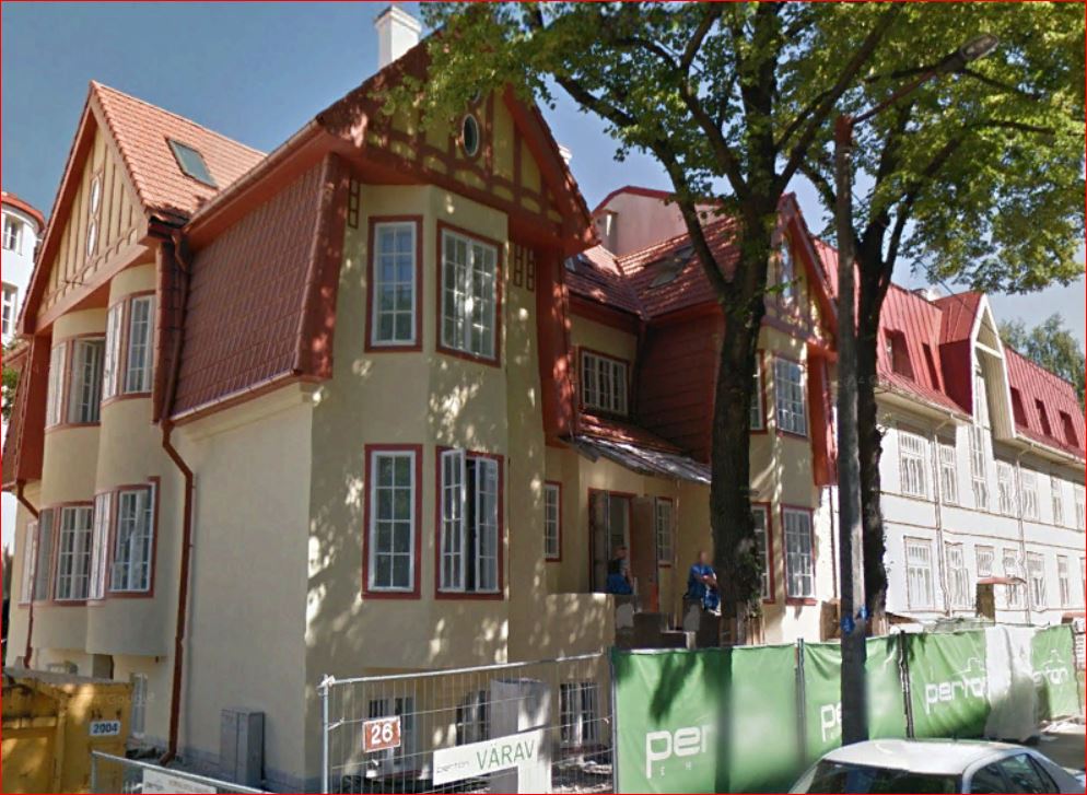 Elamu Tallinnas Tina 26 / Kreutzwaldi 9. Arh-d Karl Burman, Artur Perna rephoto