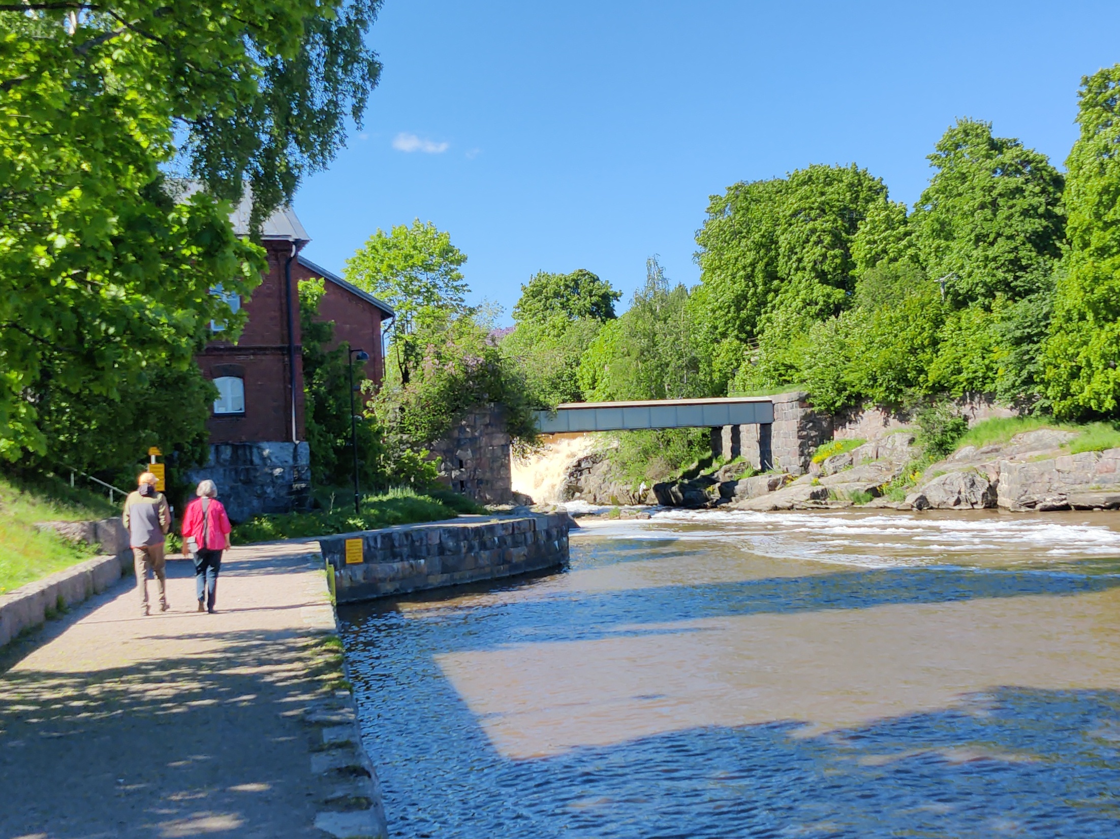 Vanhankaupunginkoski; maalaus rephoto