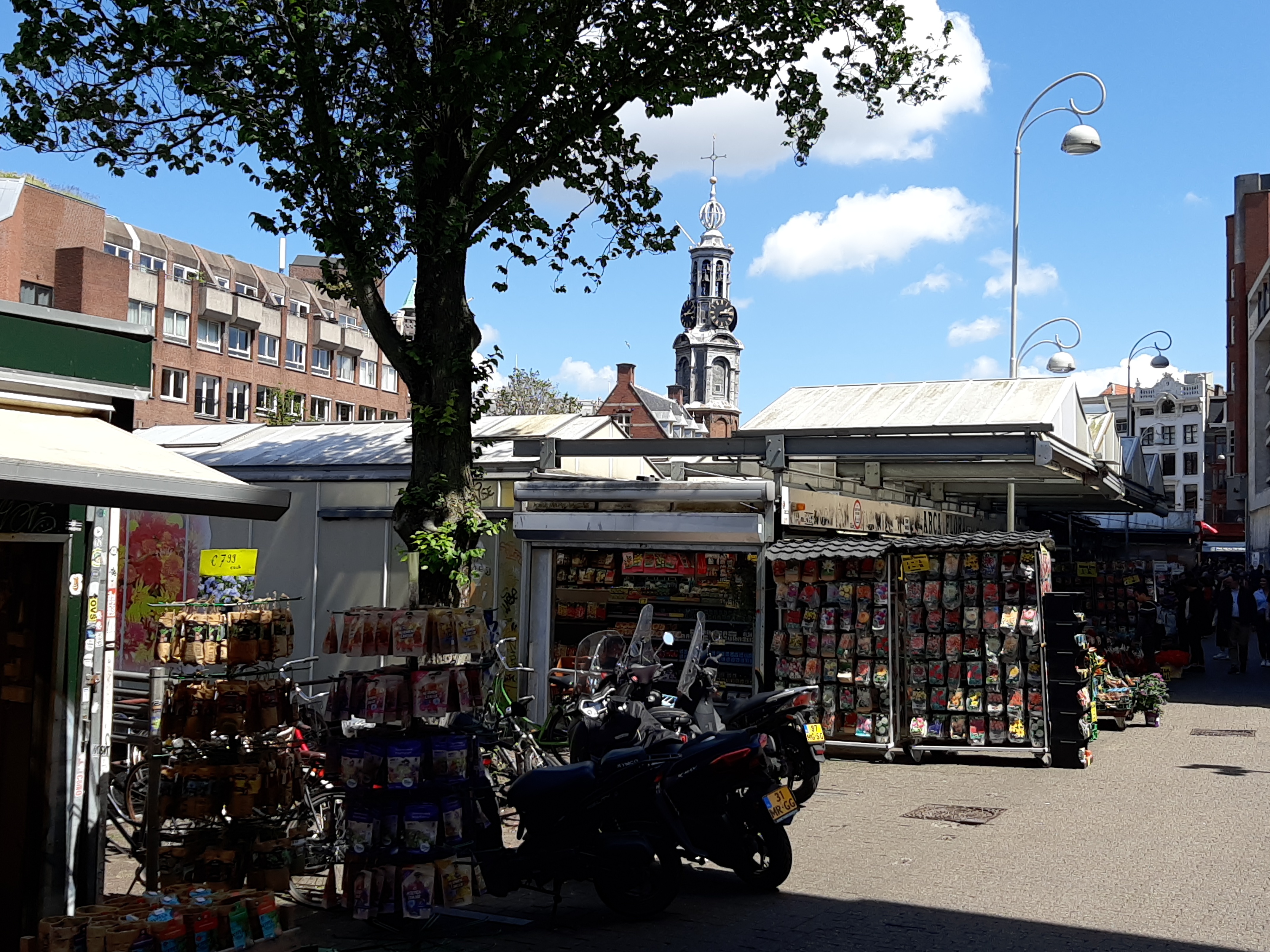 Nederland, Amsterdam, Munttoren en omgeving rephoto