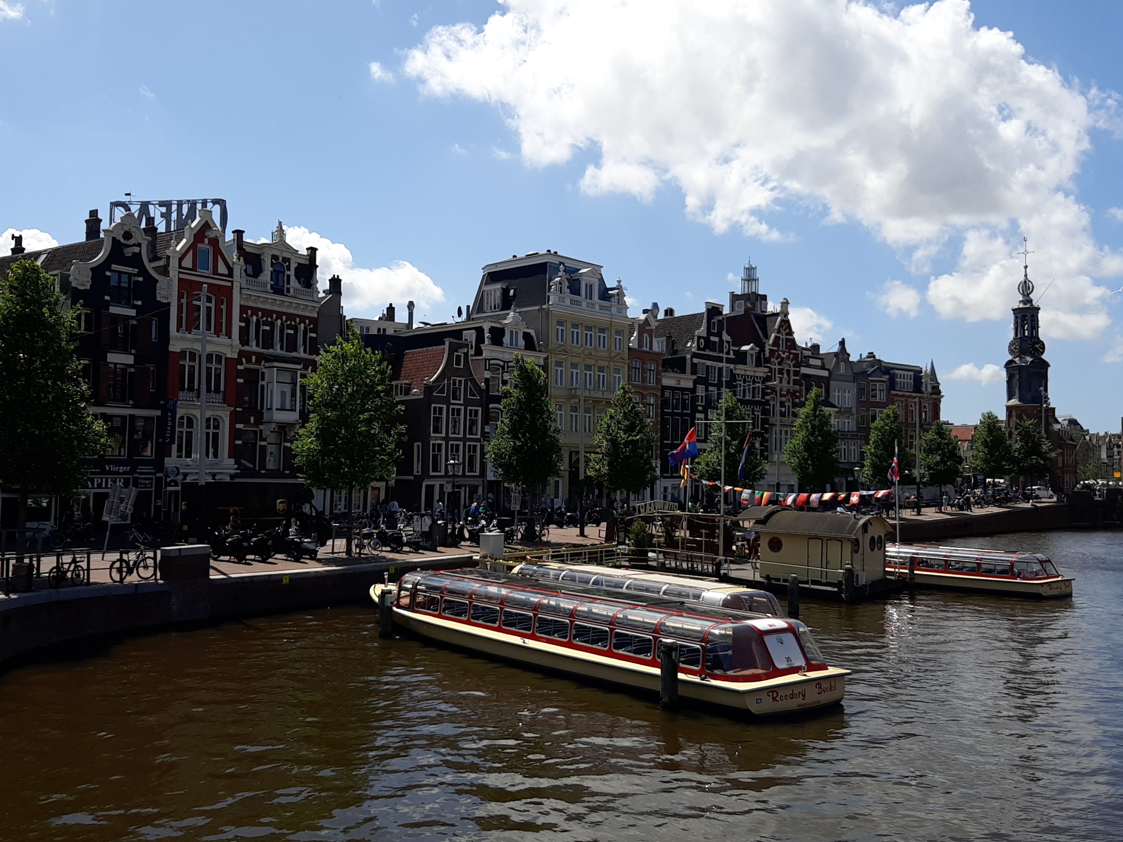 Canal at Singel, Amsterdam, the Netherlands rephoto