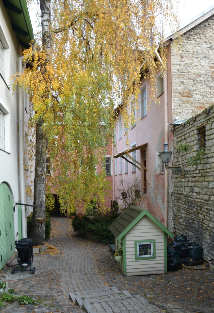 Dominican monastery court in Russian street rephoto