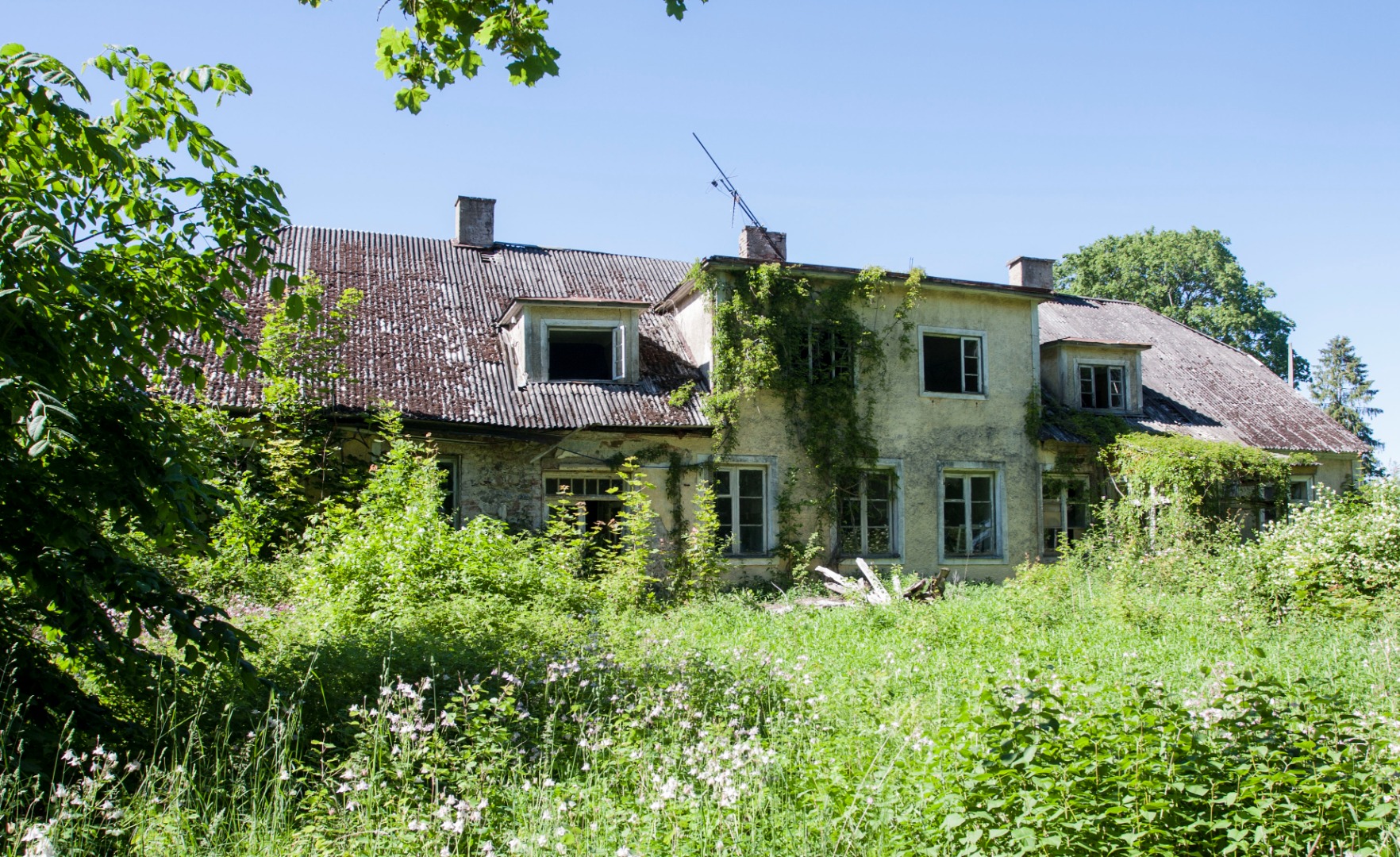 foto Pilistvere khk Kabala vallavalitsus ja vallakohus, Arkma küla u 1939 foto A.Must rephoto