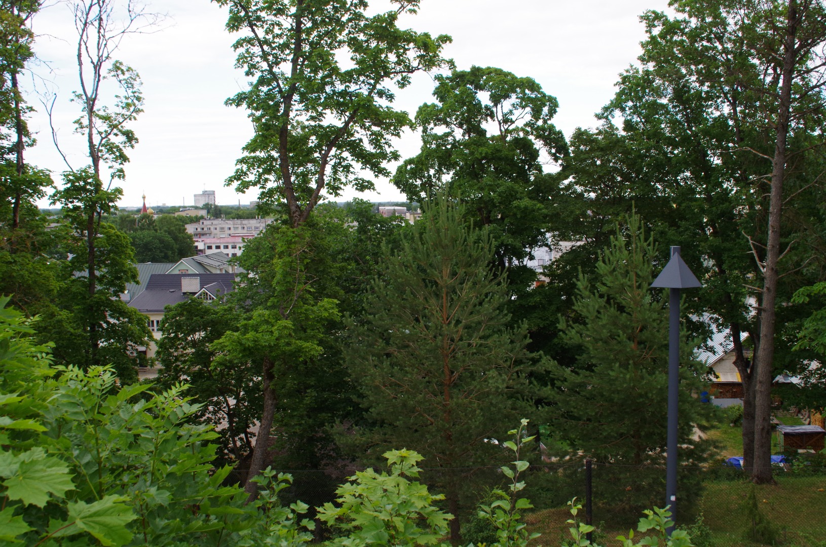 Rakvere, vaade Vallimäelt linnale rephoto