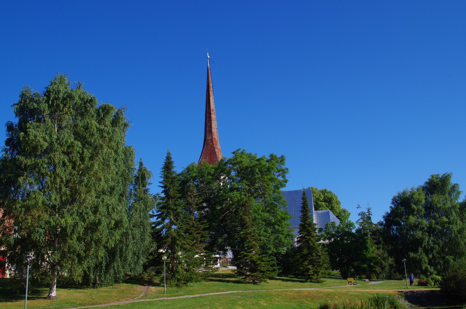 Rakvere vaade, vasakul kirik. rephoto