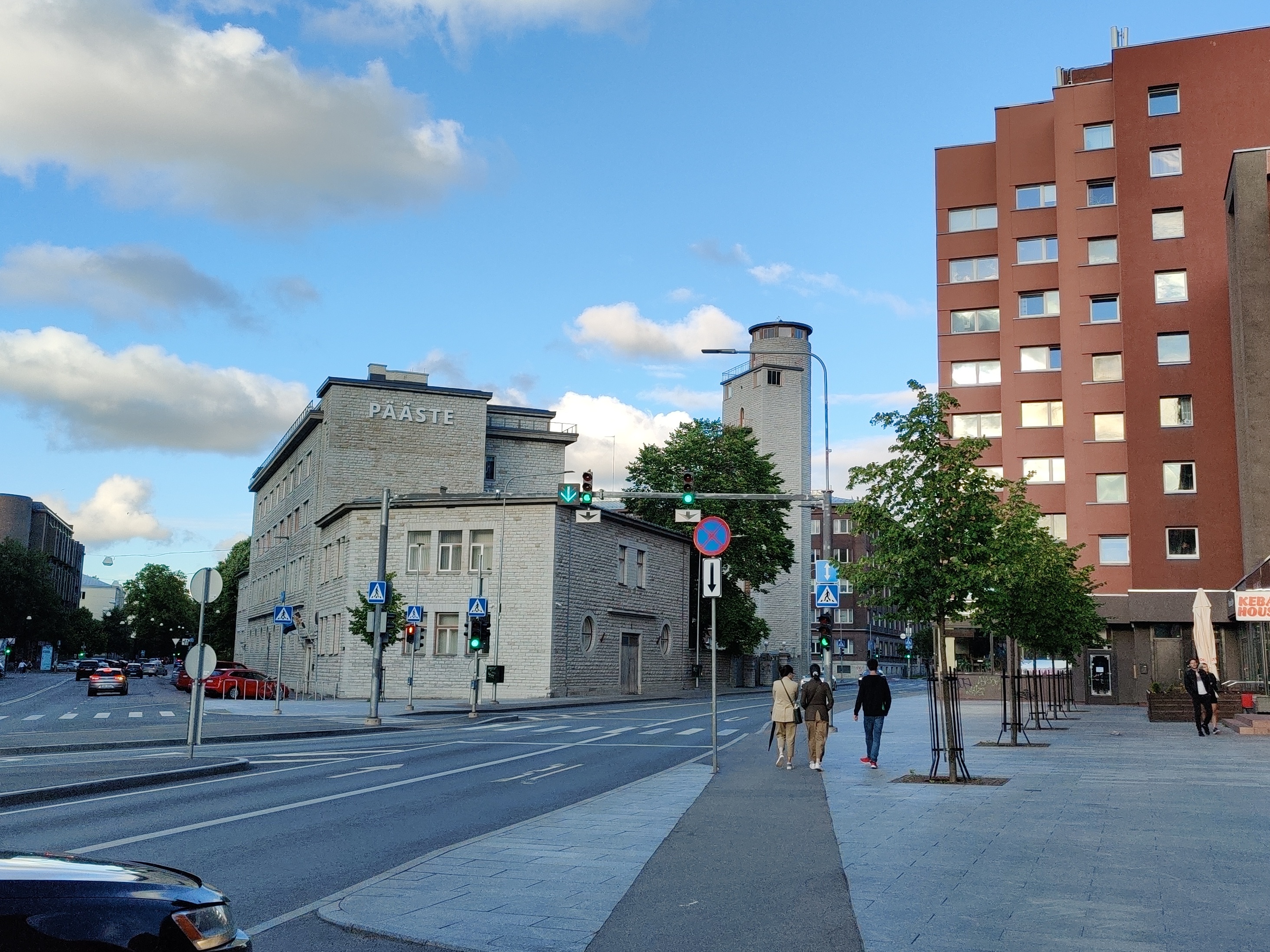 Fire extinguishing building on Gogoli Street in Tallinn. rephoto