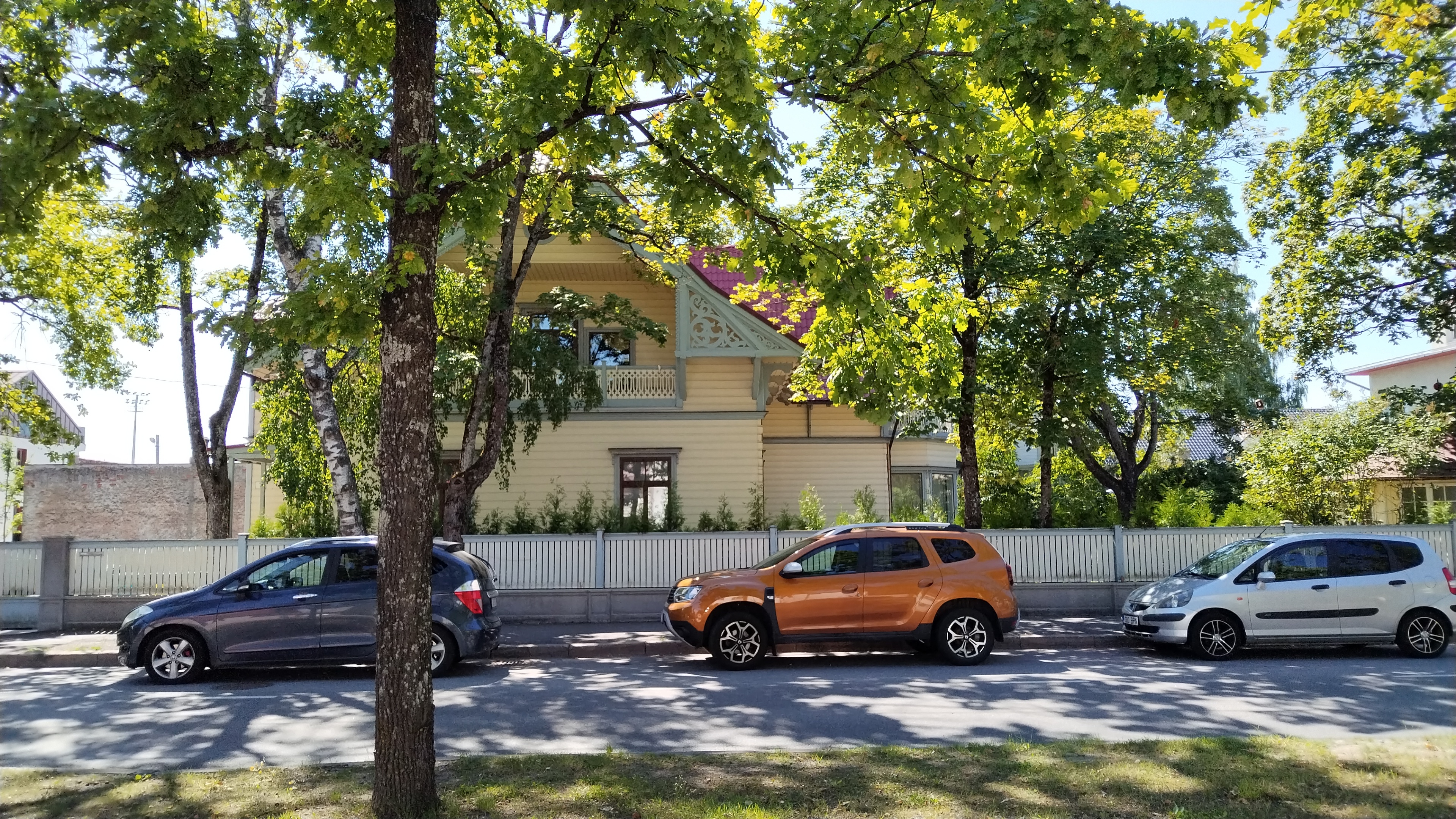 Printing card, colored. Petersen villa in Pärnu County. rephoto