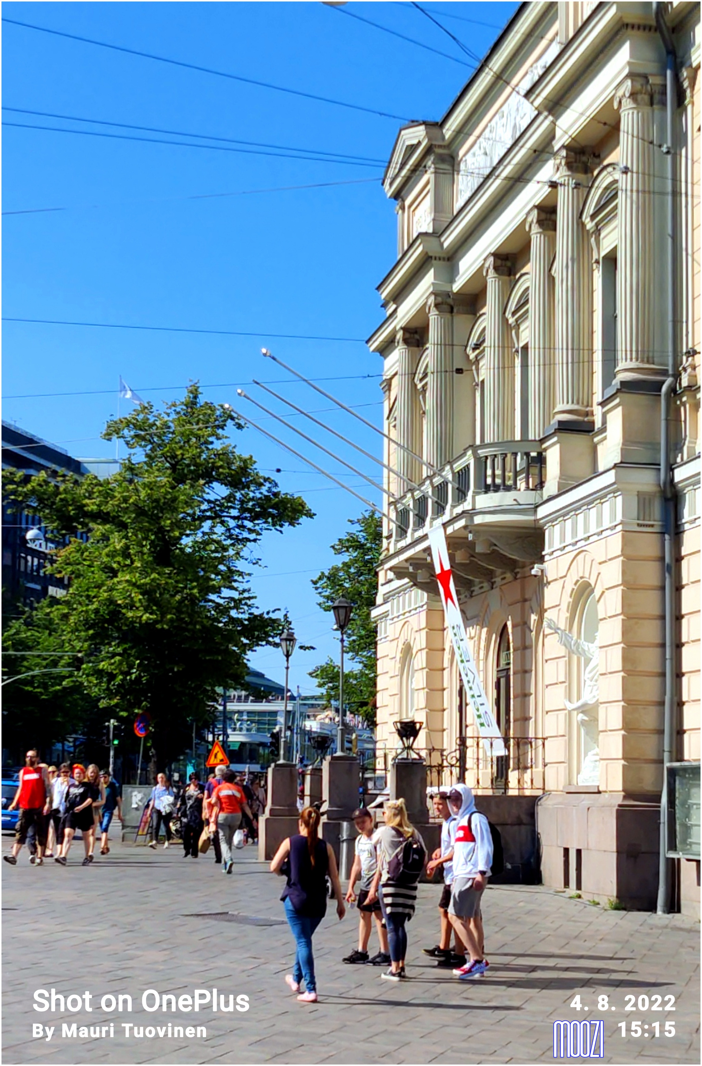 Vanha ylioppilastalo, Mannerheimintie (=Läntinen Heikinkatu) 3. Piirtänyt Hampus Dalström, 1870. rephoto