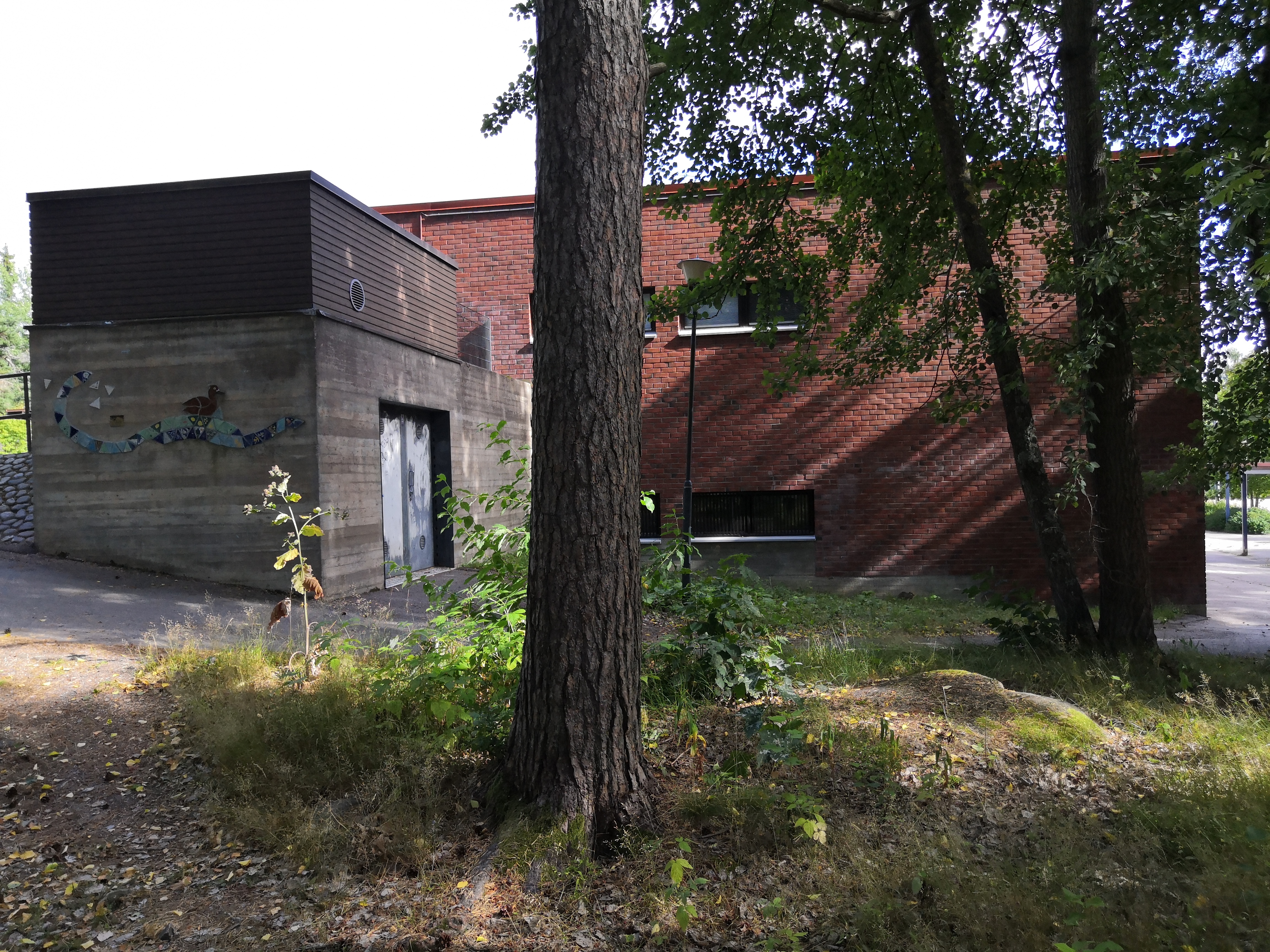 Pihlajiston ala-asteen koulurakennus rephoto