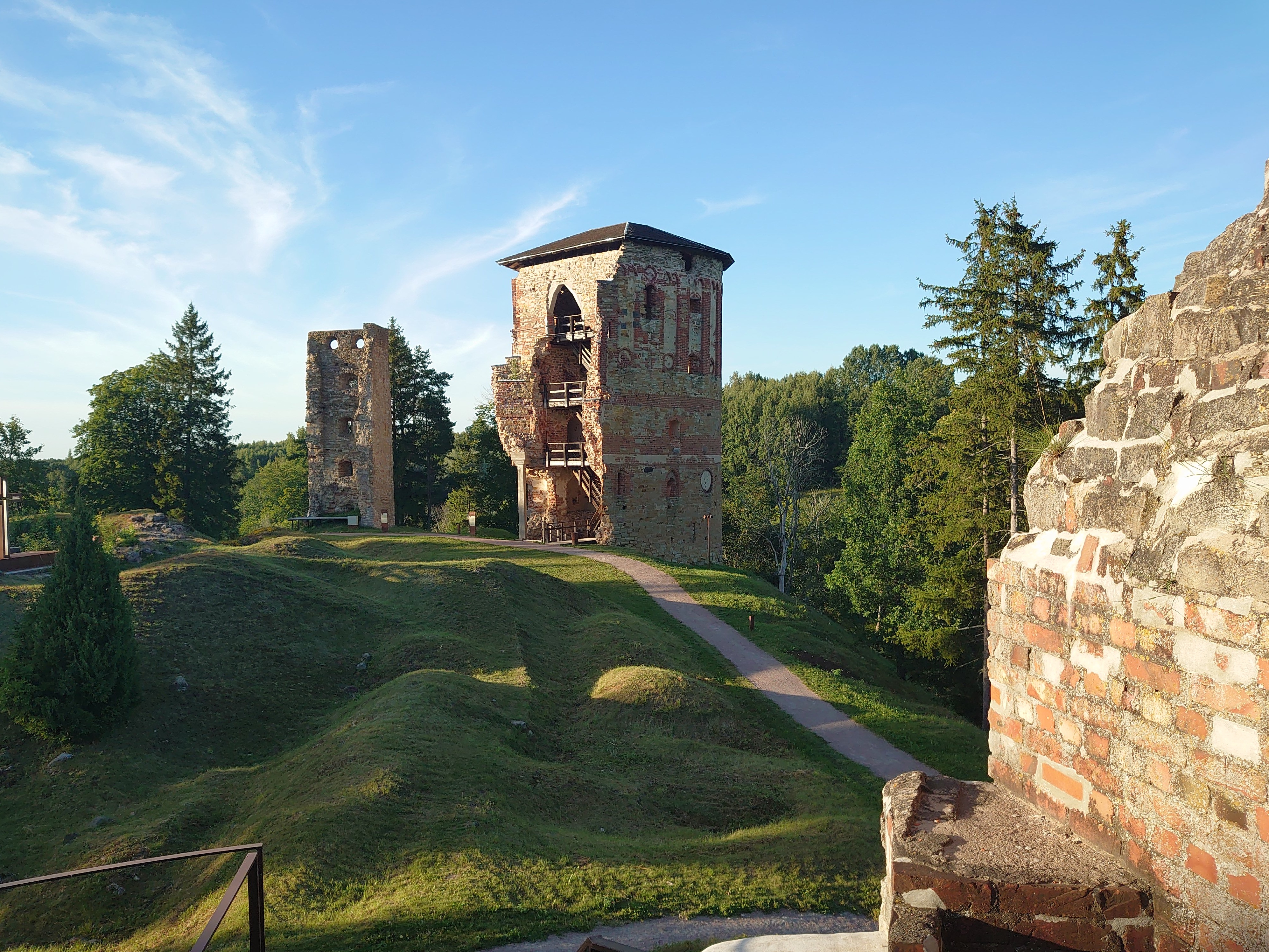 Photo postcard. Vasseliina. The ruins of Vastseliina Castle. rephoto