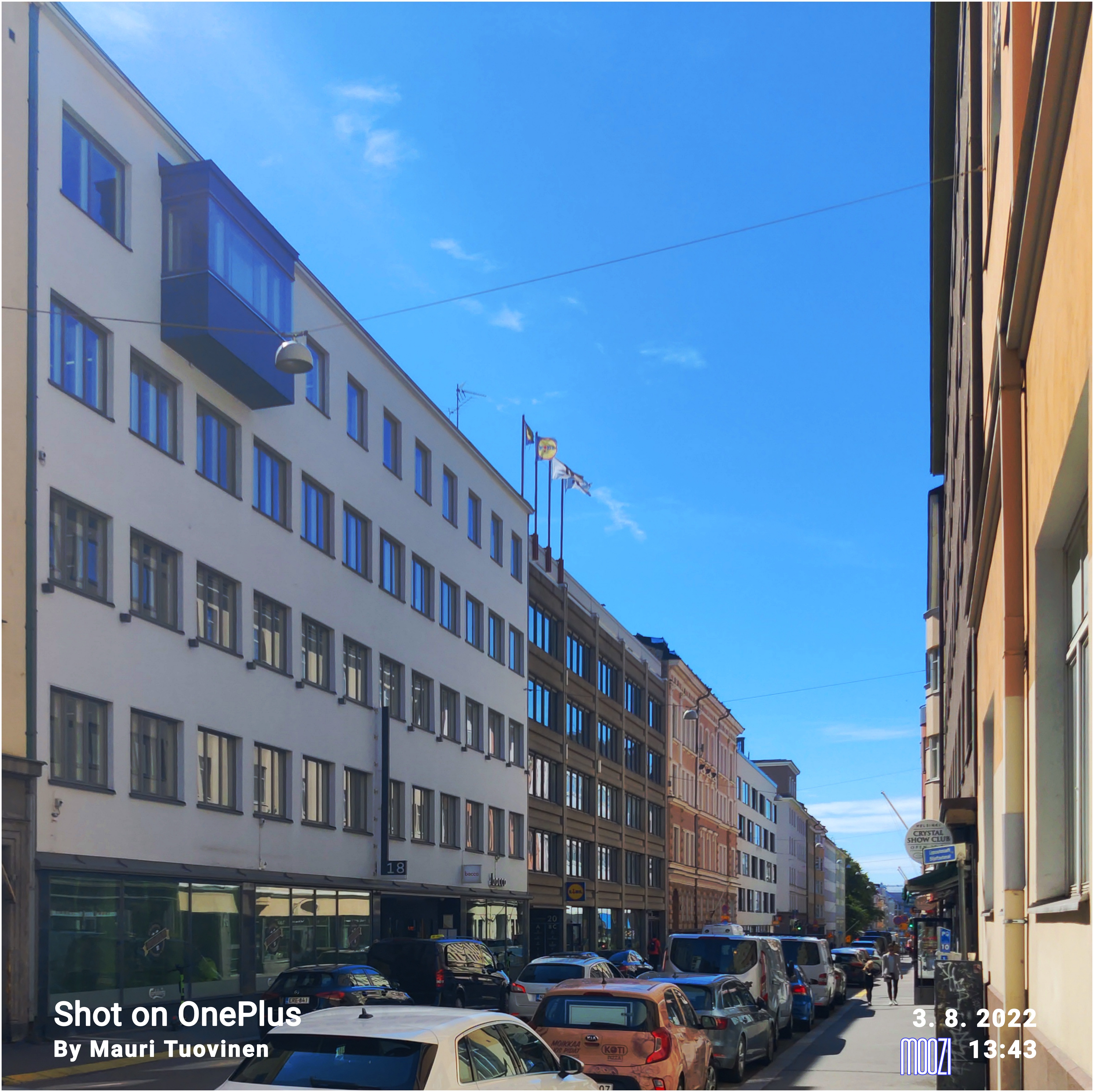 Näkymä Lönnrotinkatua pitkin lounaaseen päin rephoto