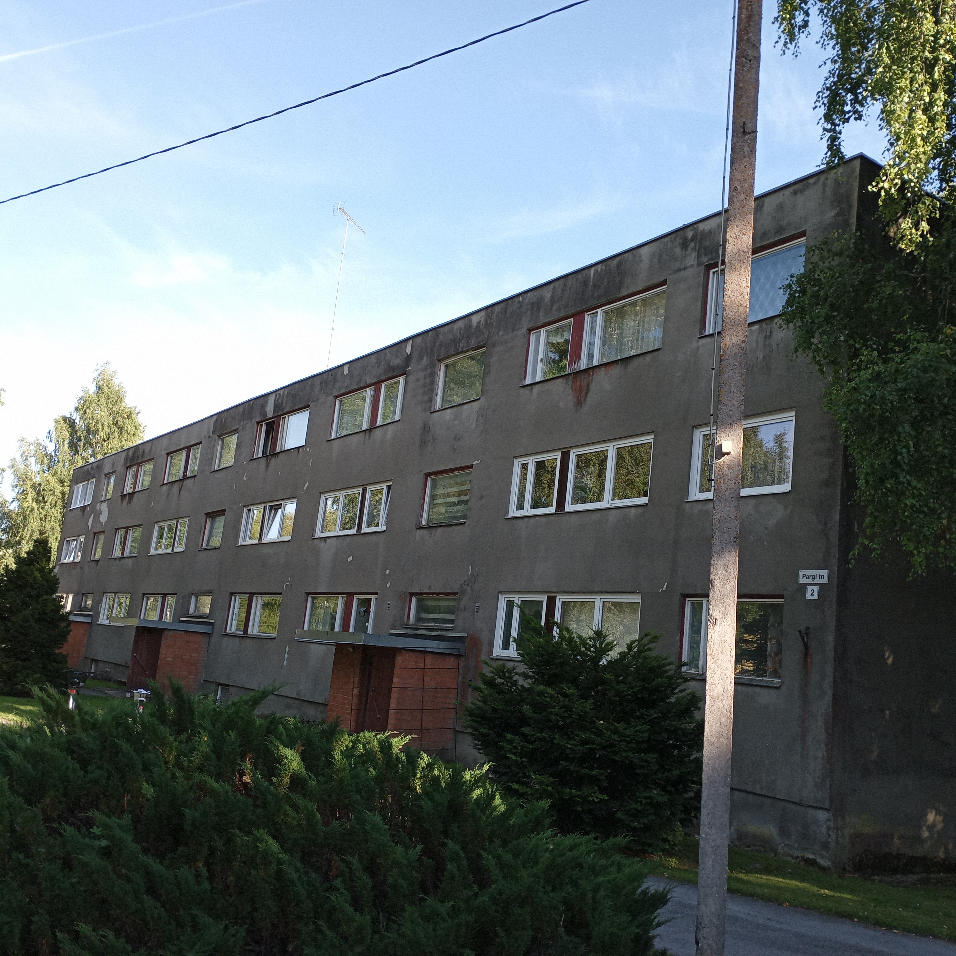 Vana-Vigala Maakutsekooli elamu, tp seeria 113, eestvaade rephoto