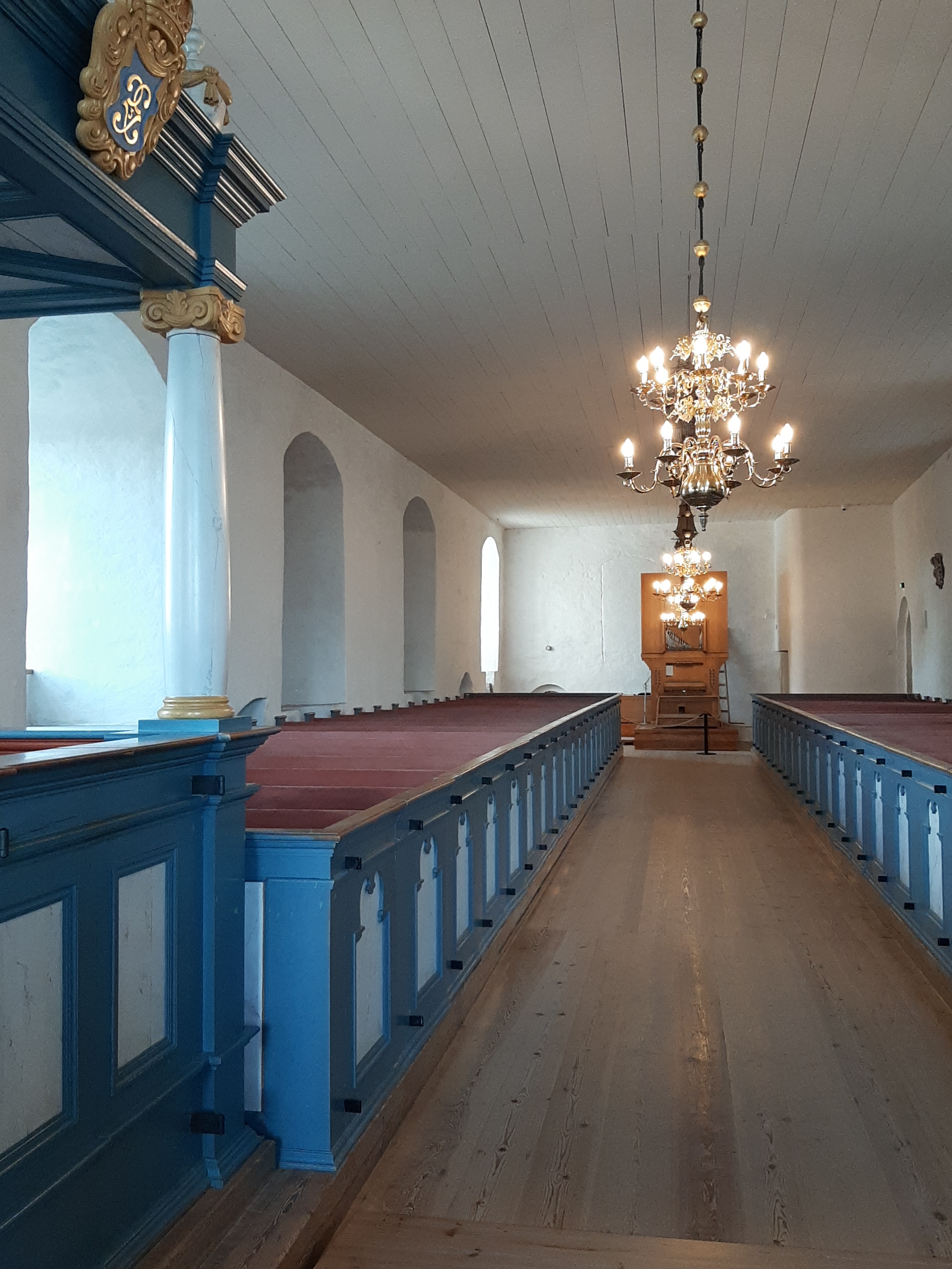 Interiör från Slottskyrkan i Åbo. rephoto