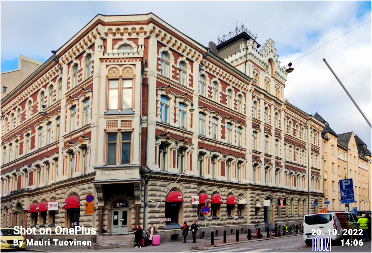 Ravintola Marinadin talo, Eerikinkatu 3 - Annankatu 27.Entinen Odert Laineen asuintalo.Rakennuttaja rakennusmestari Odert Laine, suunnittelija rakennustoimisto Kiseleff & Heikel rephoto