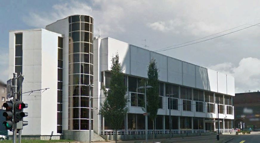 Haldushoone, endine arvutuskeskus Tallinnas, eestvaade. Arhitekt Vilen Künnapu rephoto