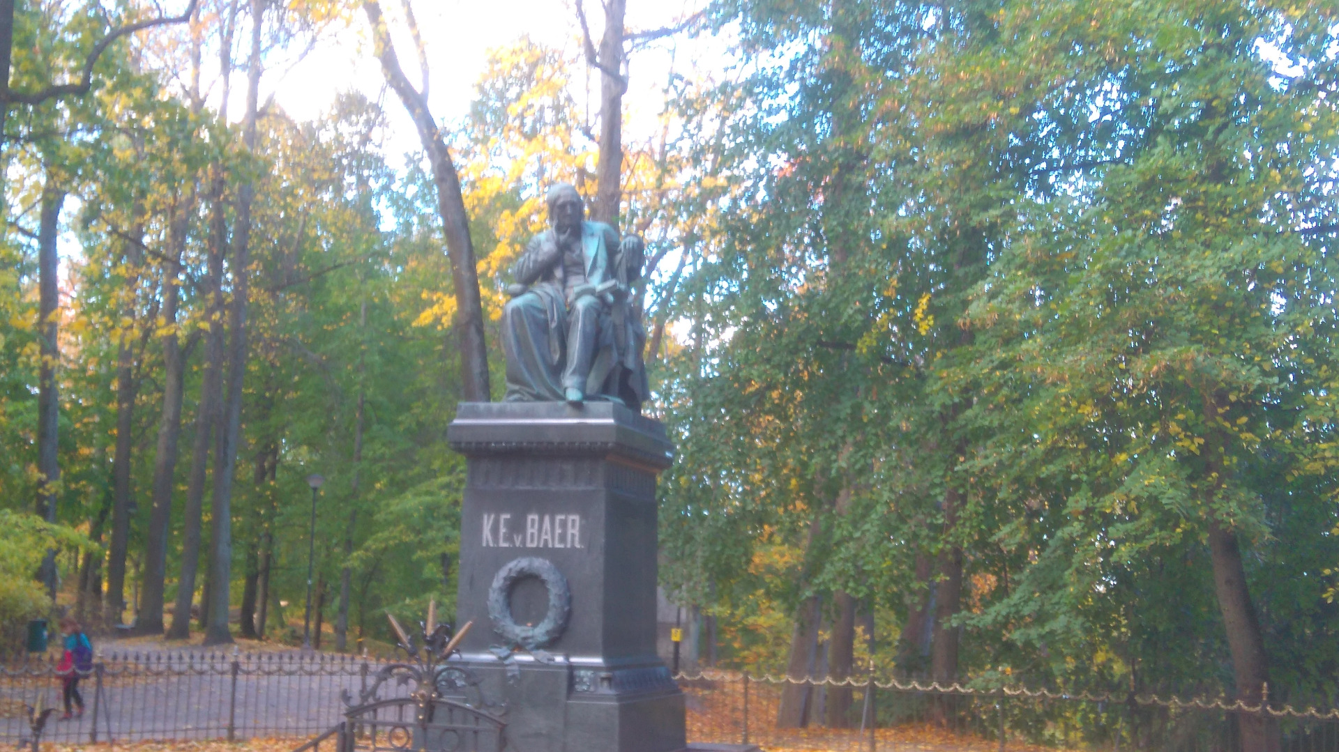 Karl Ernst von Baeri monument Toomemäel rephoto
