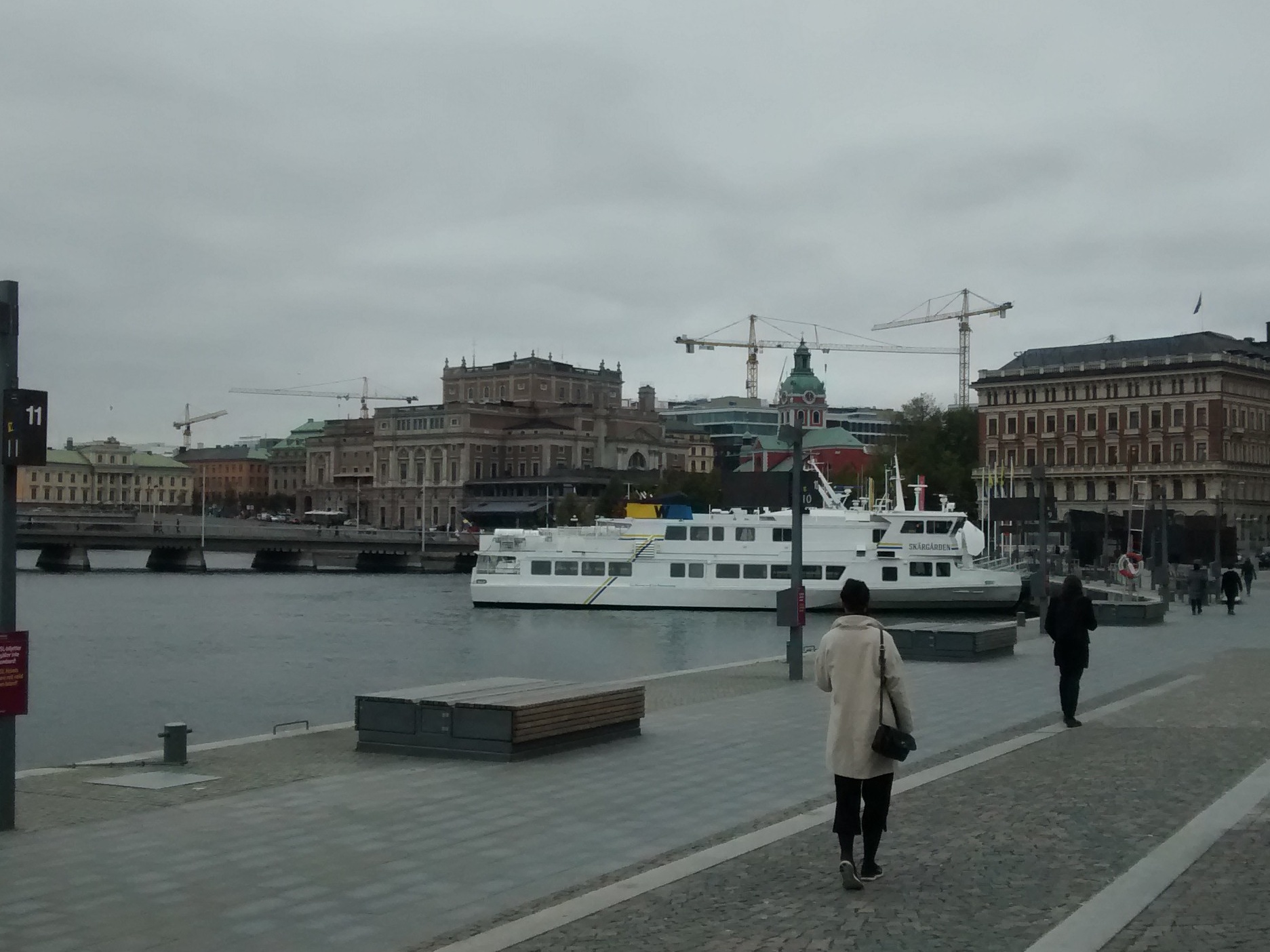 7174. Stockholm. Kongle. Operan sedd från Blasieholmen rephoto