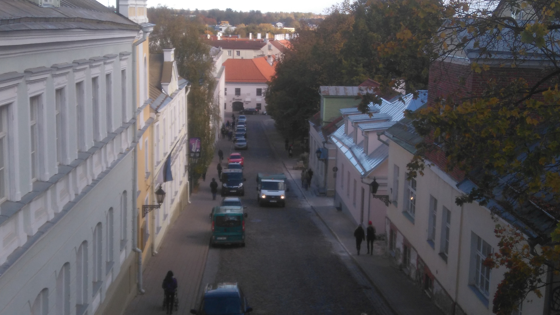 Tartu, view from Inglilla towards the Raekoja square. rephoto