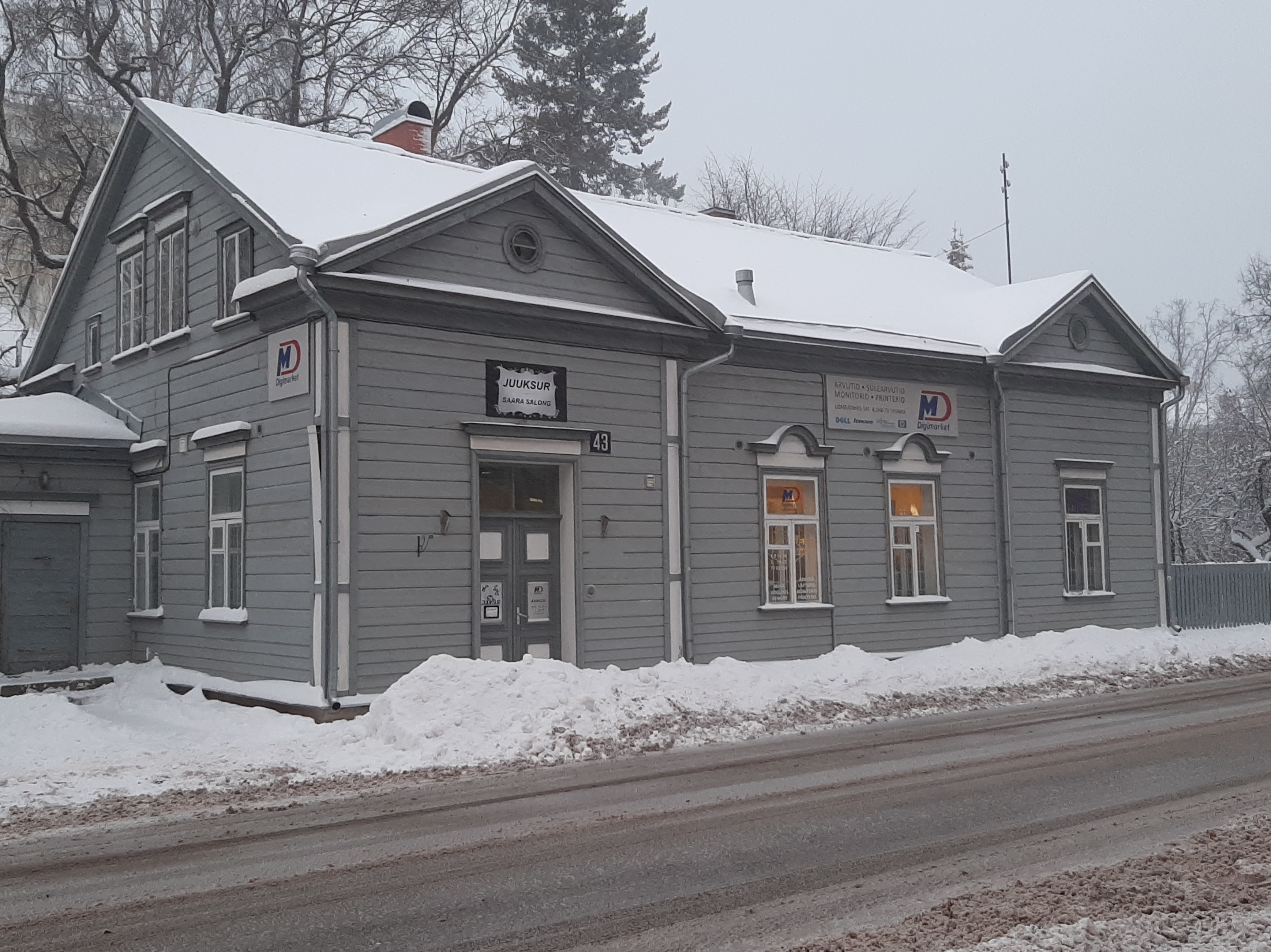 Vaade Tartule Isamaasõja ajal. Vanemuise tn. rephoto